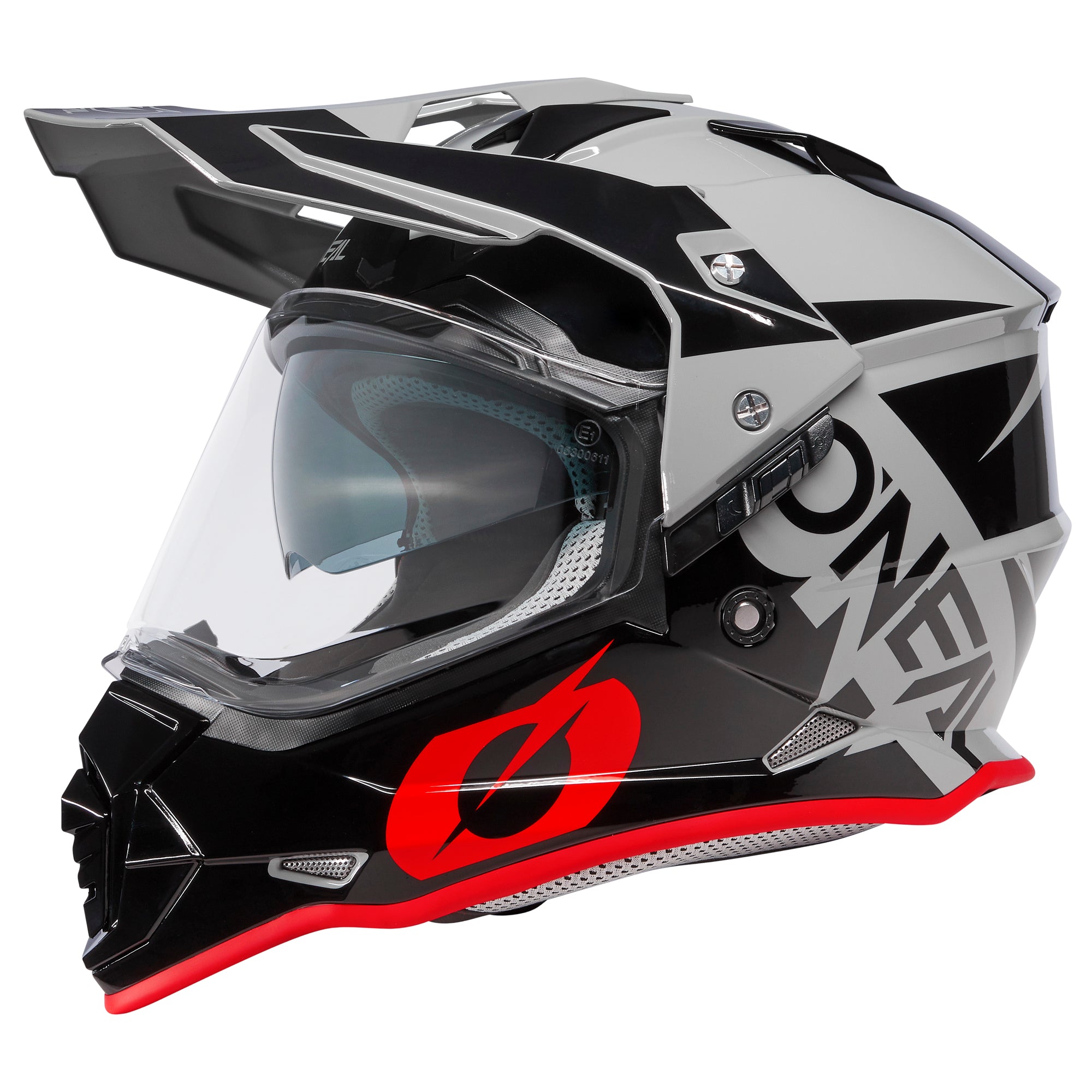 casco-o-neal-sierra-r-gris-negro-rojo-abs-1590-g-con-visera-ajustable-y-pantalla image 1