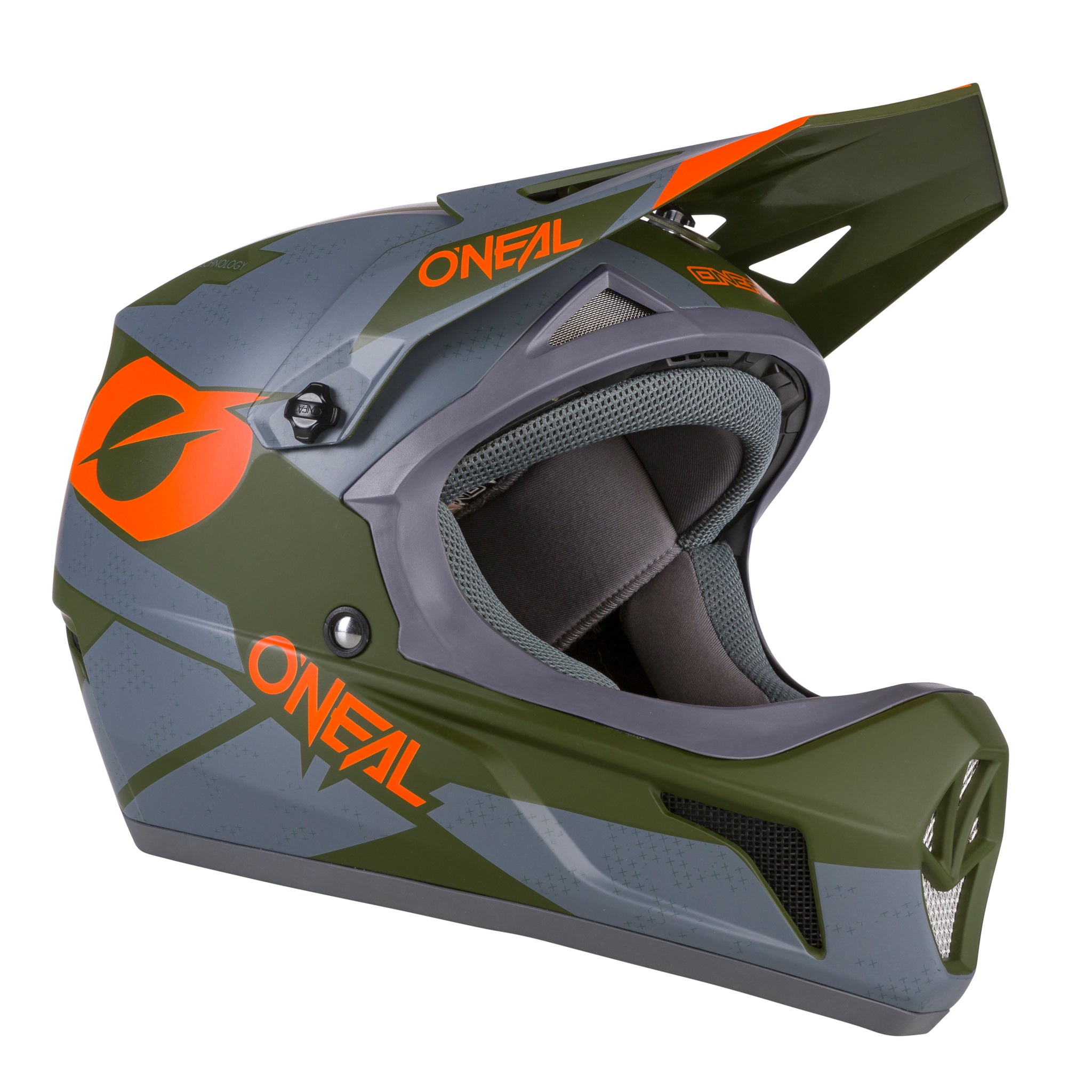 o-neal-sonus-deft-casco-mtb-gris-oliva-naranja image 2
