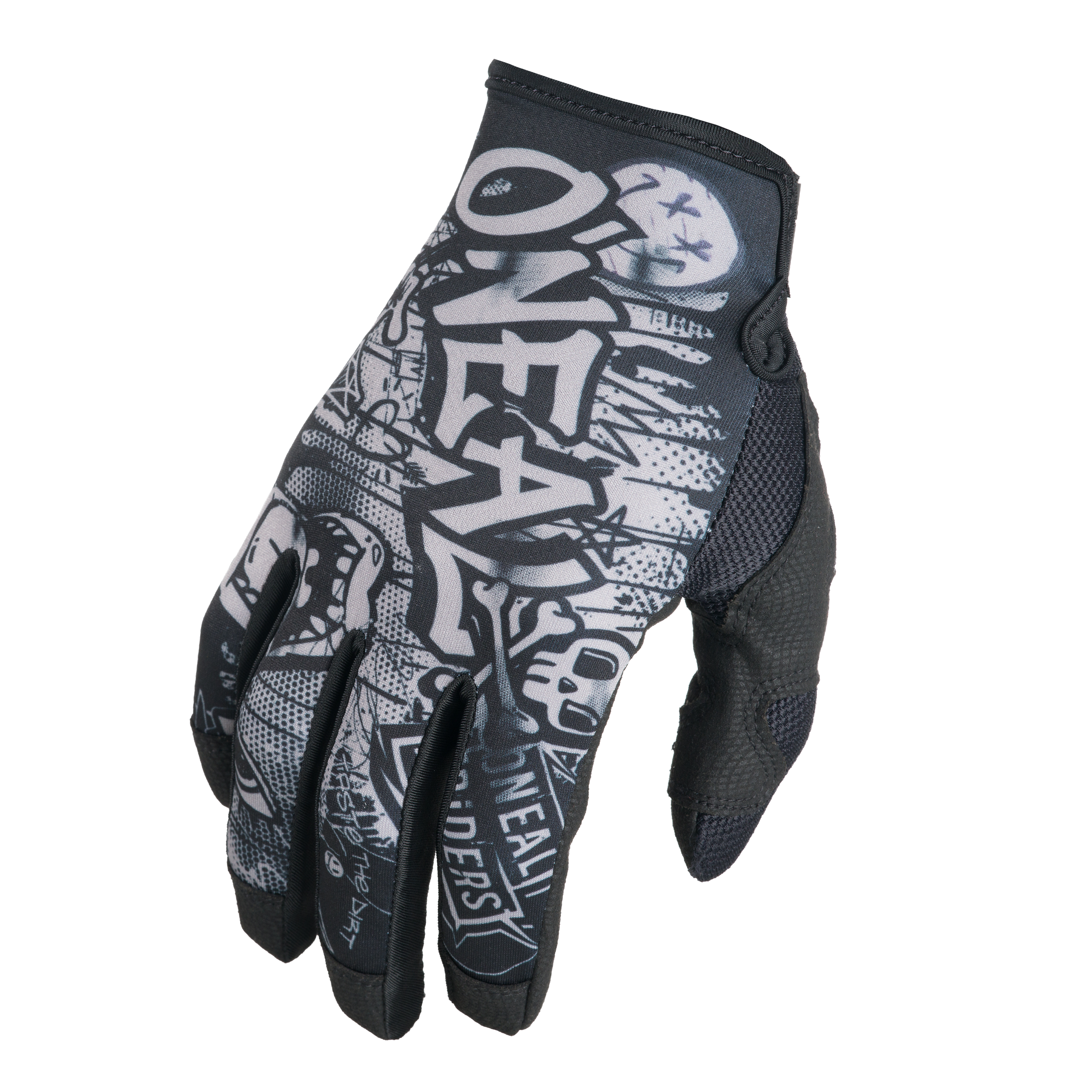o-neal-mayhem-rancid-glove-black-gray-guantes-de-moto-con-palma-de-cuero-sint-ti image 1