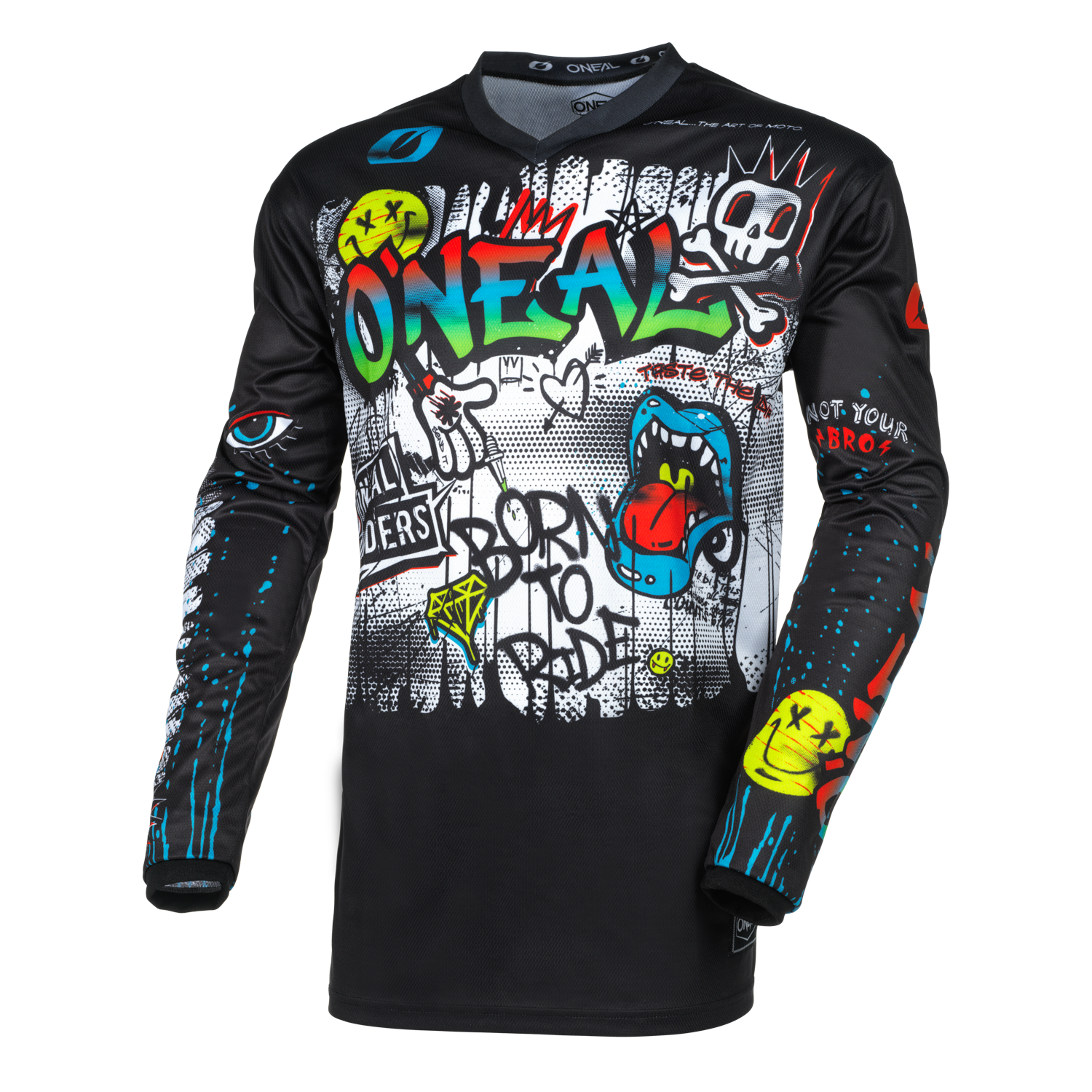 camiseta-o-neal-youth-element-rancid-negro-blanco image 1