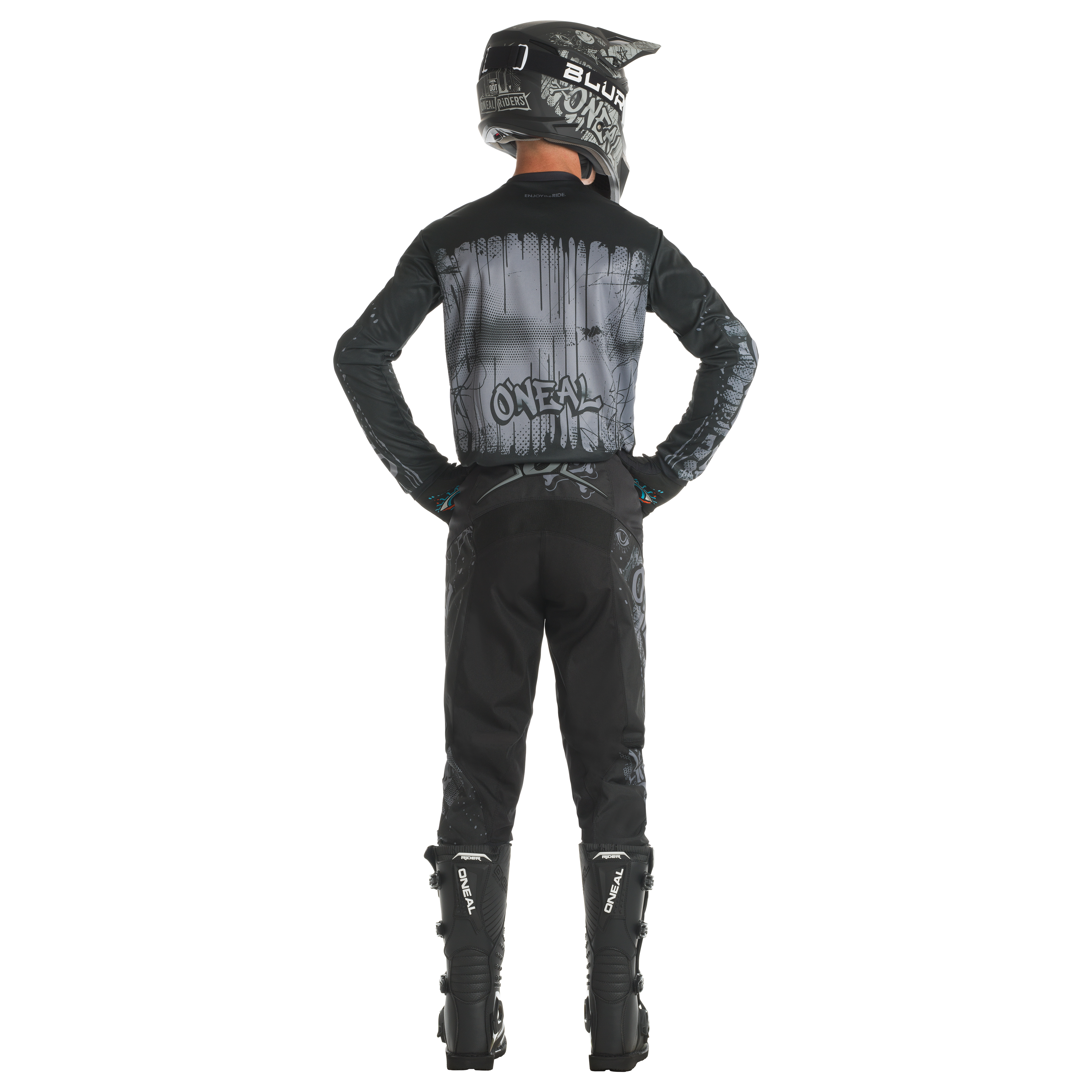 o-neal-element-rancid-pants-negro-gris-pantalones-de-motocross-con-protecci-n-t- image 4
