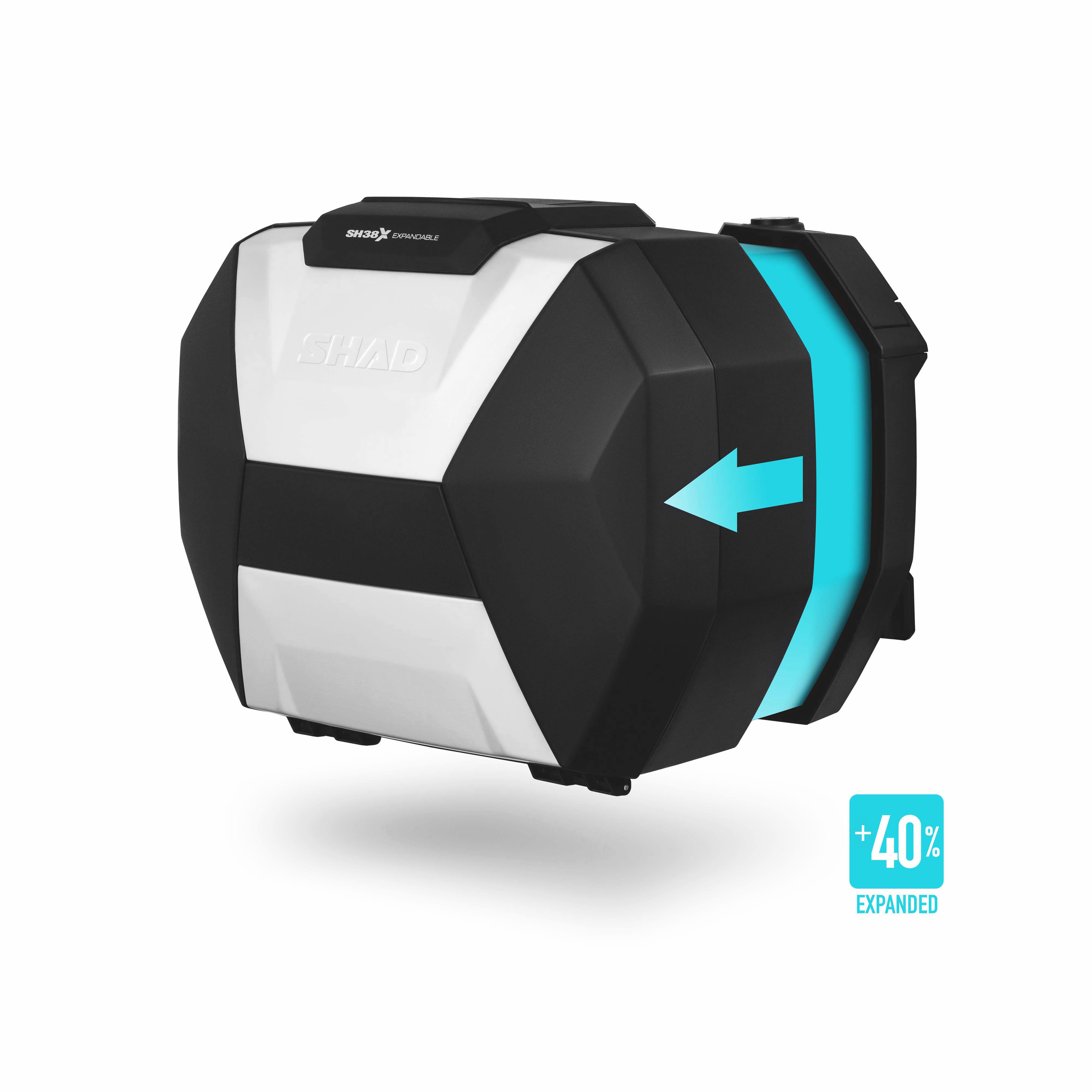 shad-sh38x-set-de-maletas-laterales-expandibles-para-moto-2-unidades-38-44-l-neg image 2