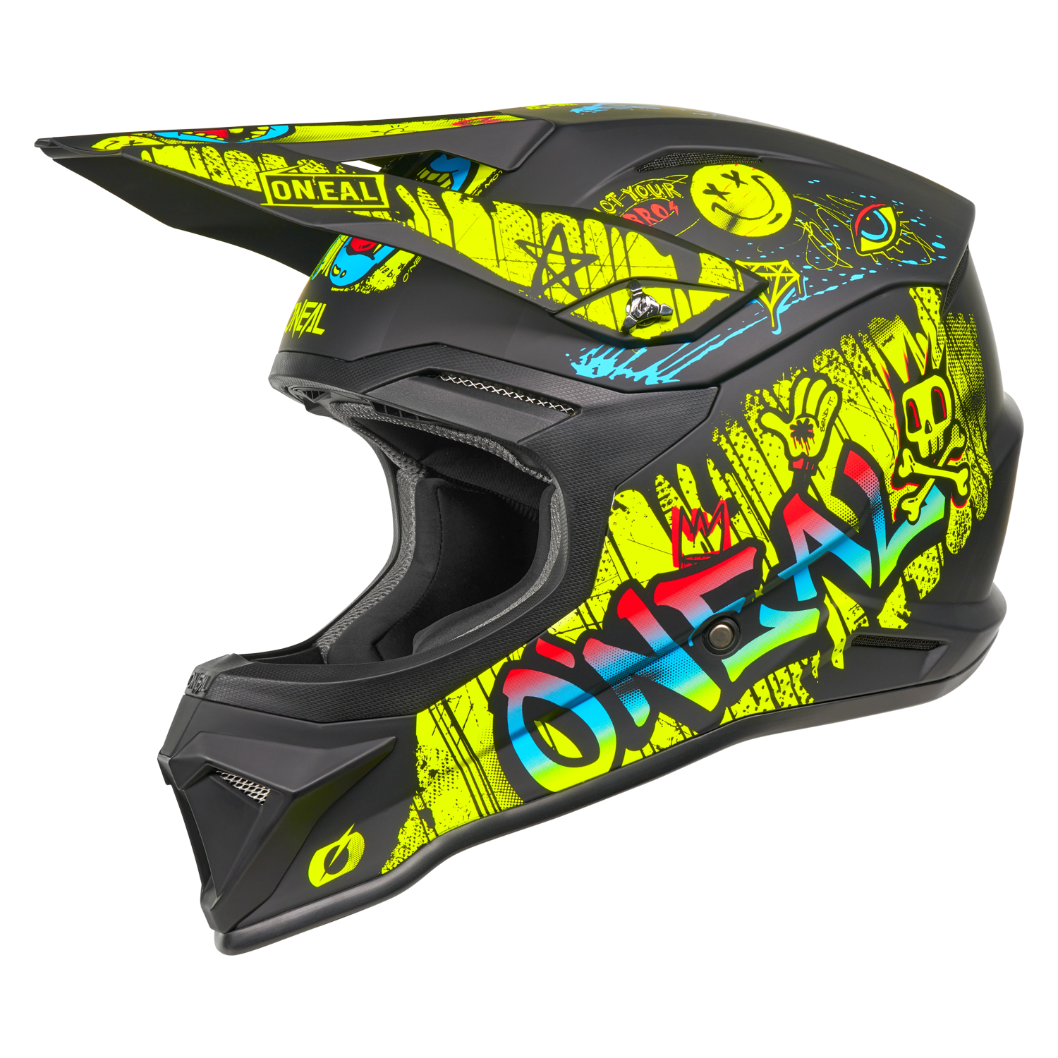 casco-o-neal-4srs-rancid-neon-black-para-motocross-y-enduro image 1