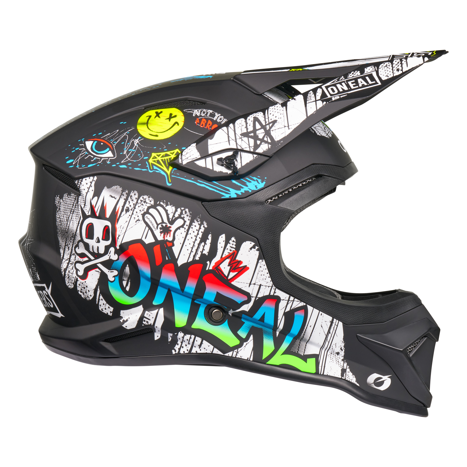 o-neal-4-srs-casco-rancid-negro-blanco image 3