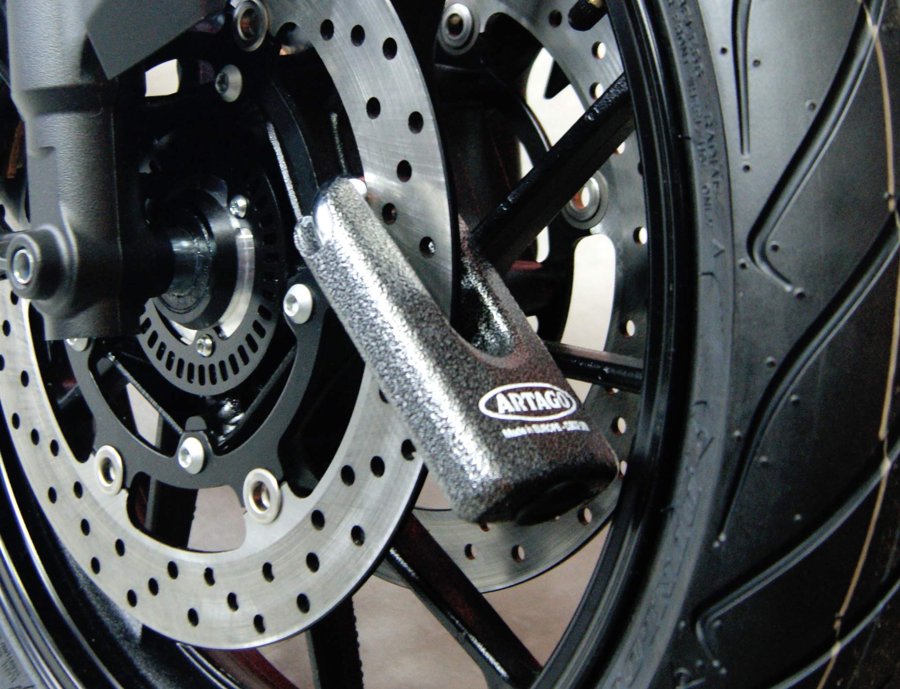 artago-69t6-pack-candado-antirrobo-disco-alta-seguridad-soporte-yamaha-mt-09-tra image 3