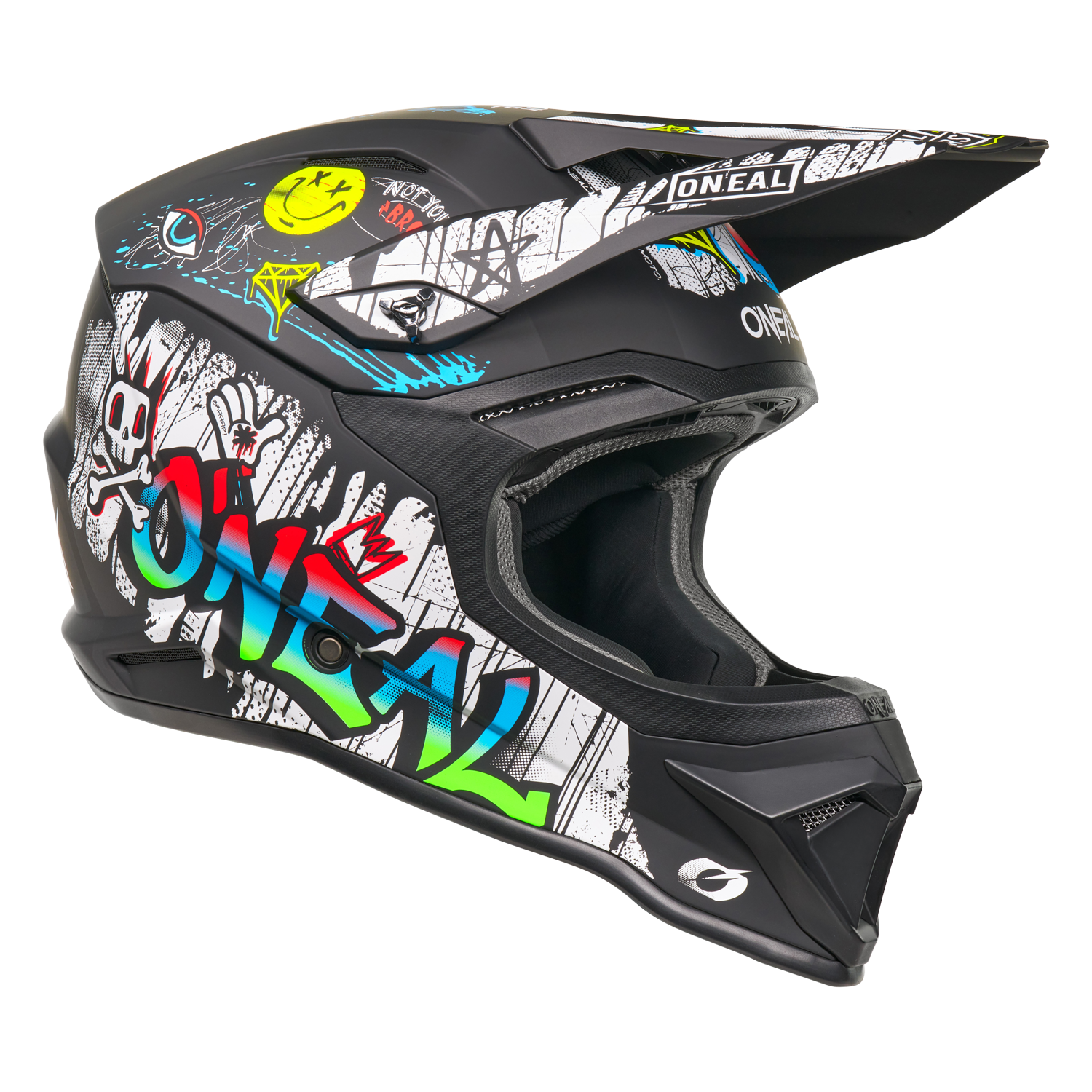 o-neal-4-srs-casco-rancid-negro-blanco image 2