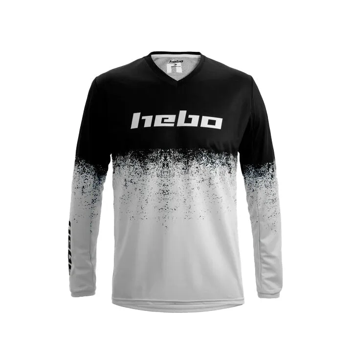 hebo-camiseta-pro-trial-v-dripped-blanco-camiseta-t-cnica-de-manga-corta-poli-st image 1