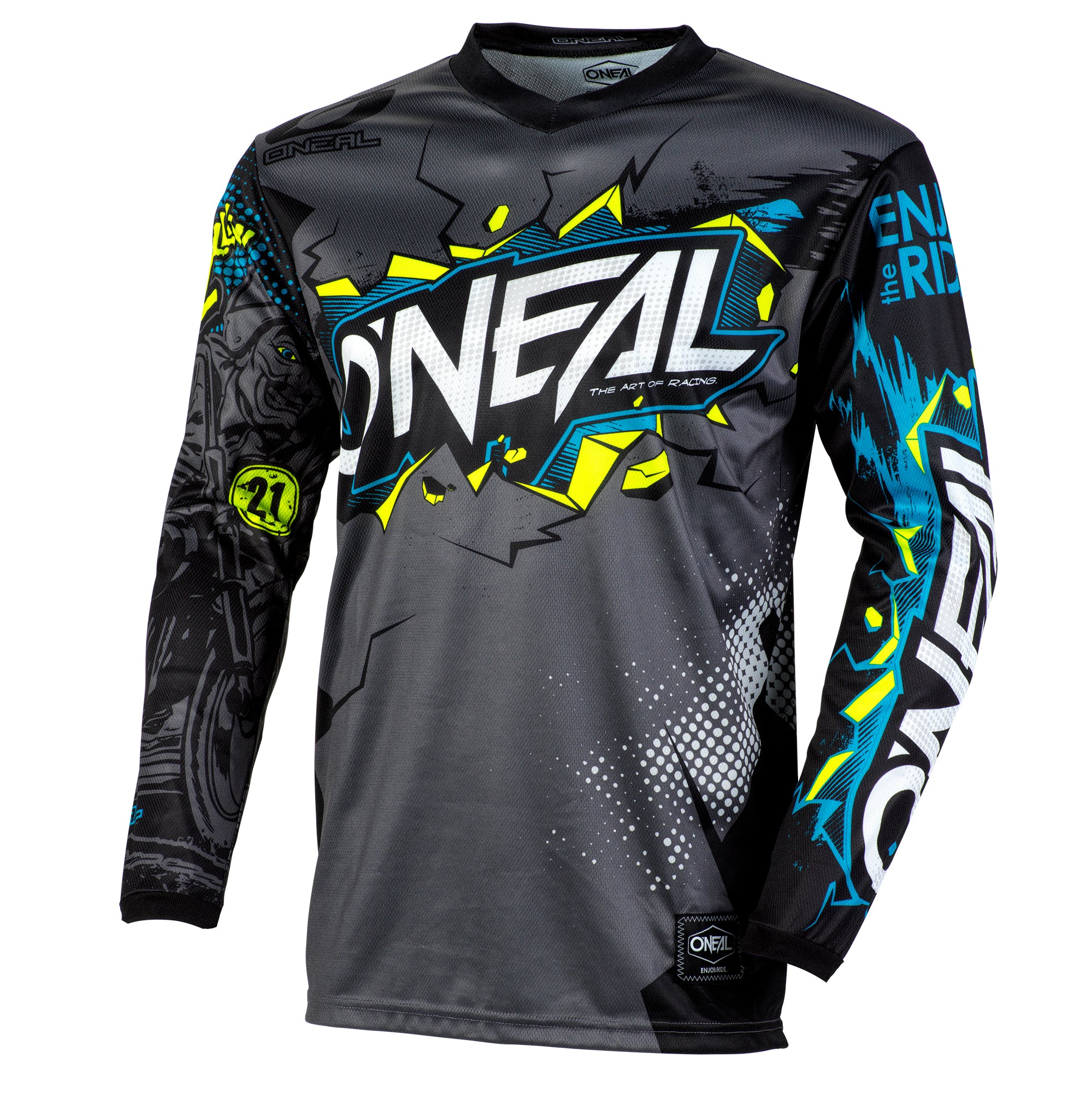 o-neal-element-villain-jersey-gray image 1