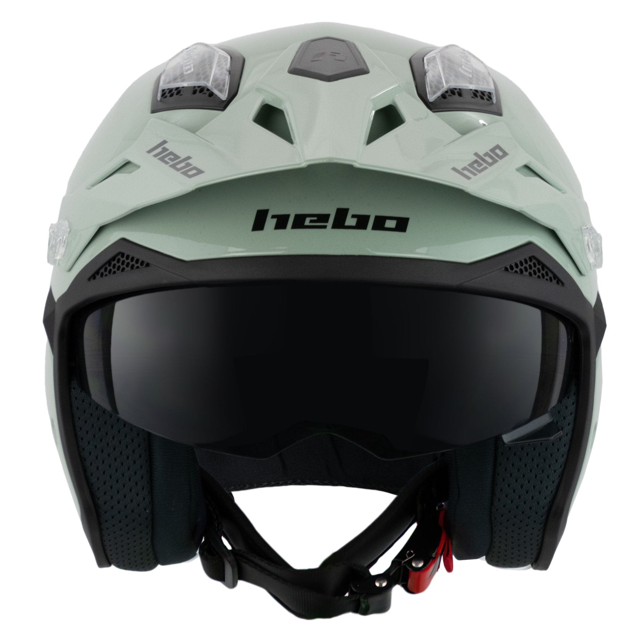hebo-casco-zone-5-monocolor-verde-ece-22-06-con-pantalla-solar-escamoteable image 5
