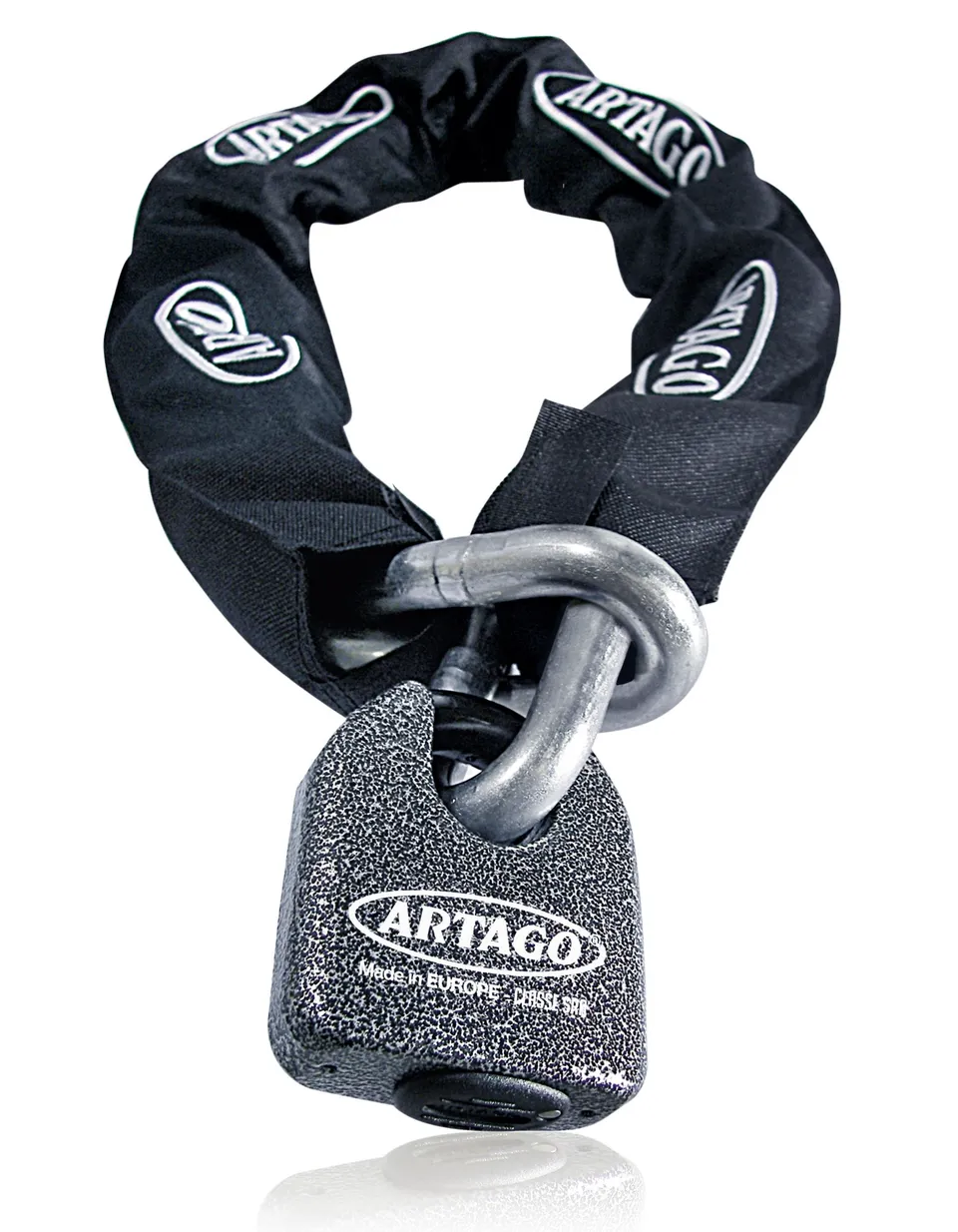 artago-68t100-cadena-antirrobo-moto-15-mm-100-cm-homologada-sold-secure-gold-ace image 1