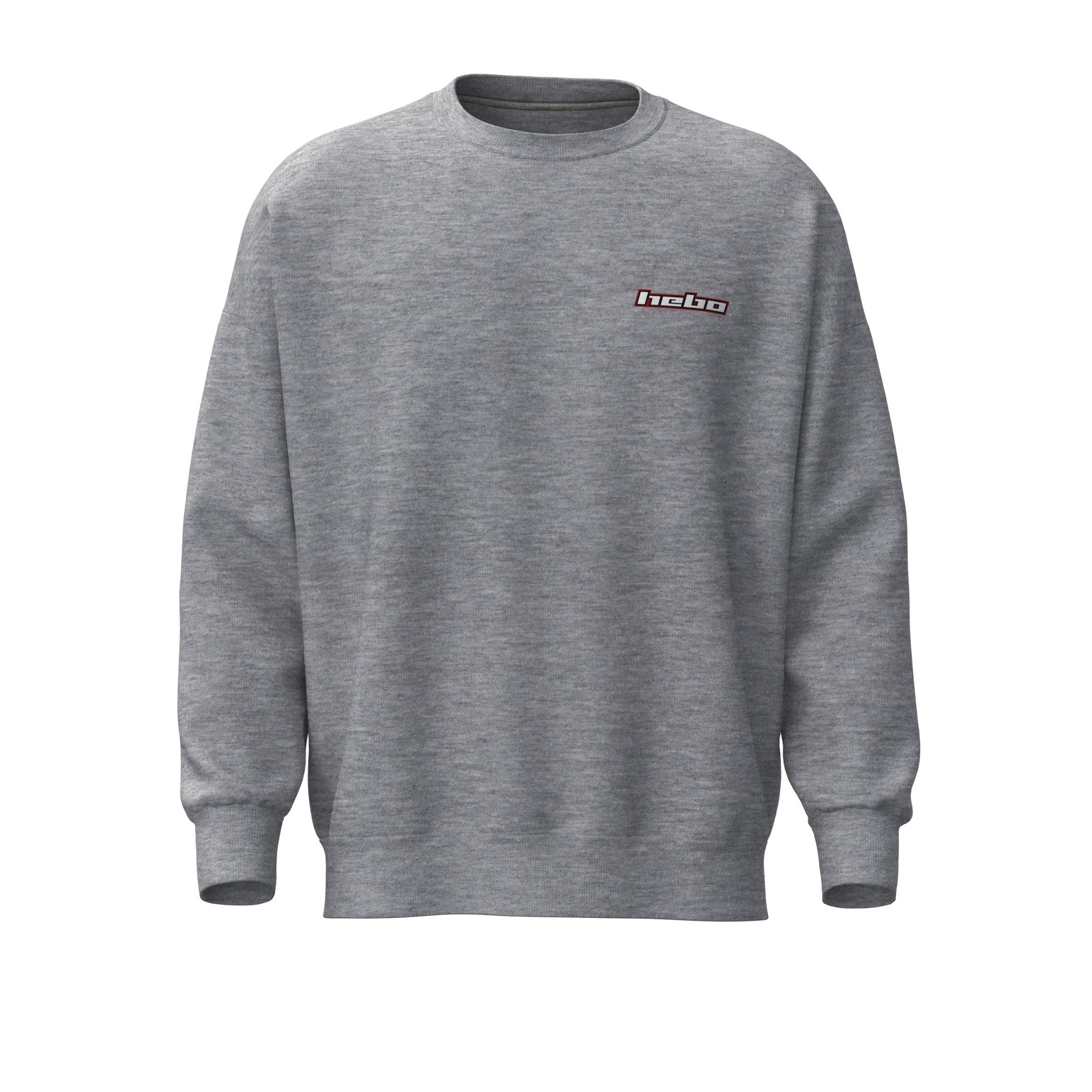 hebo-sudadera-gris-manga-larga-con-logo-estampado image 1