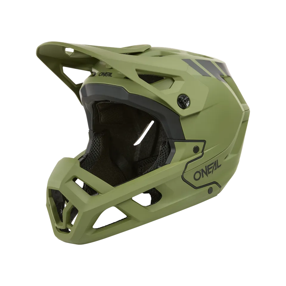 casco-o-neal-sl1-crest-enduro-full-face-inmold-ligero-oliva-negro-con-visera-aju image 1