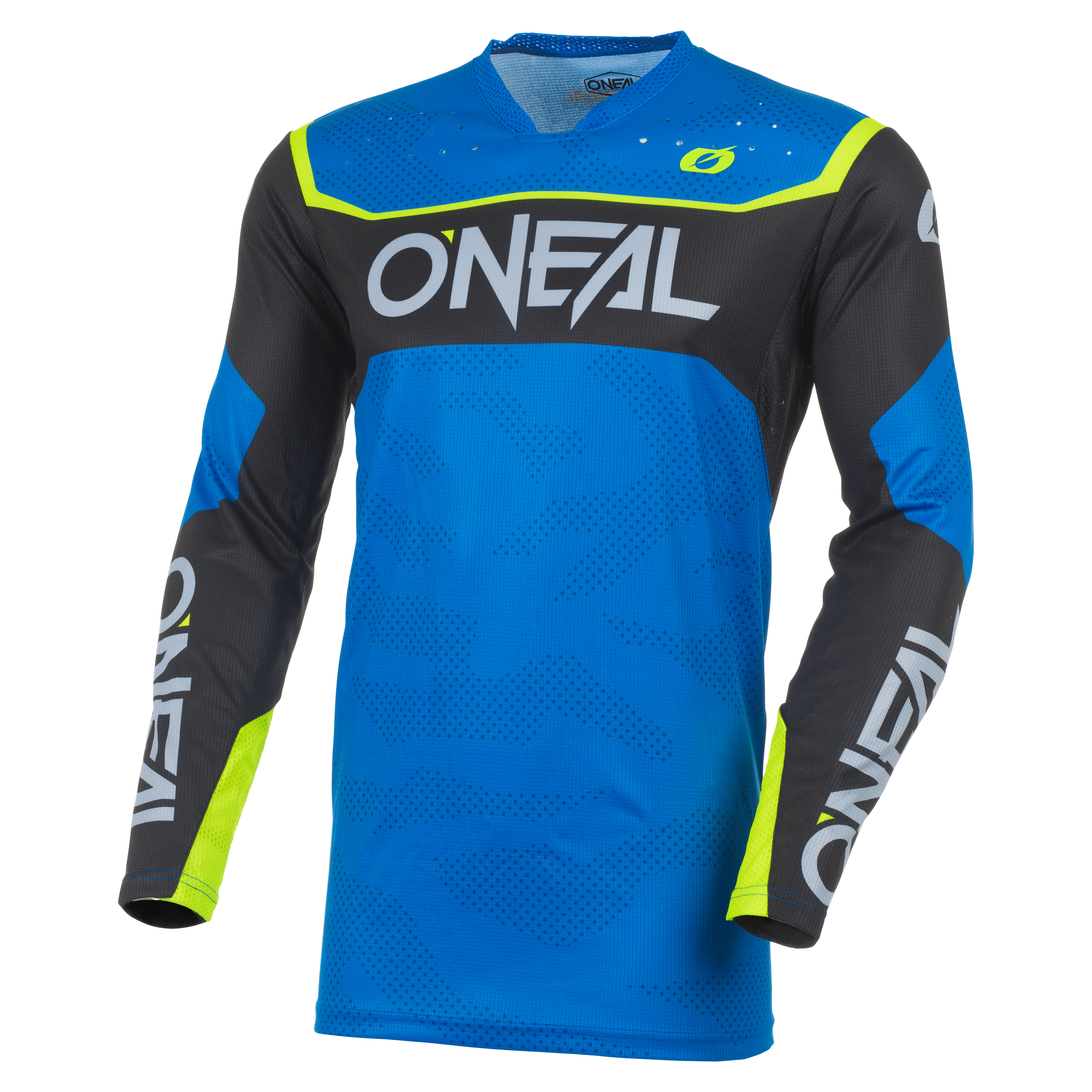 o-neal-hardwear-camo-blue-neon-custom-jersey image 1