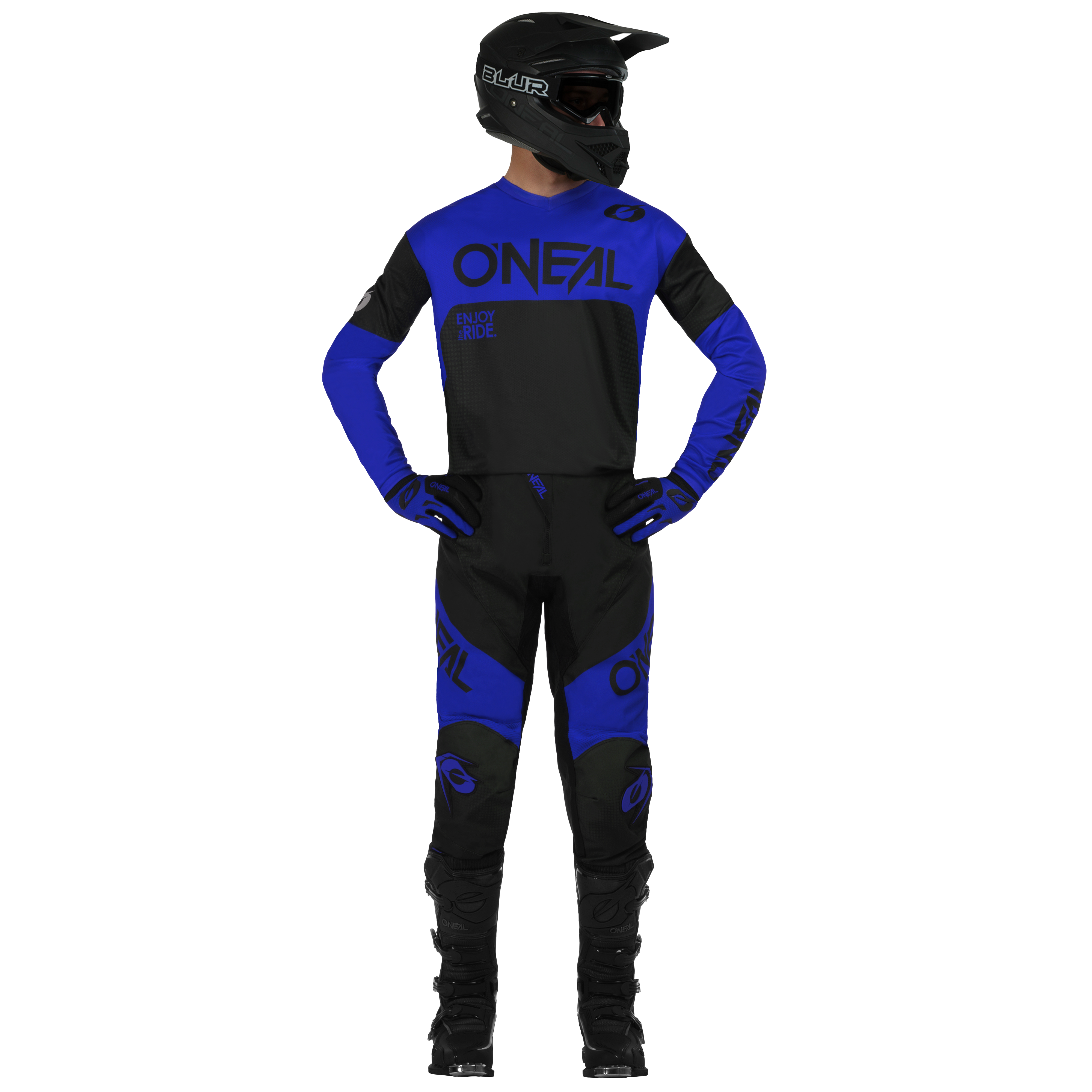 pantalones-o-neal-element-racewear-negro-azul image 3