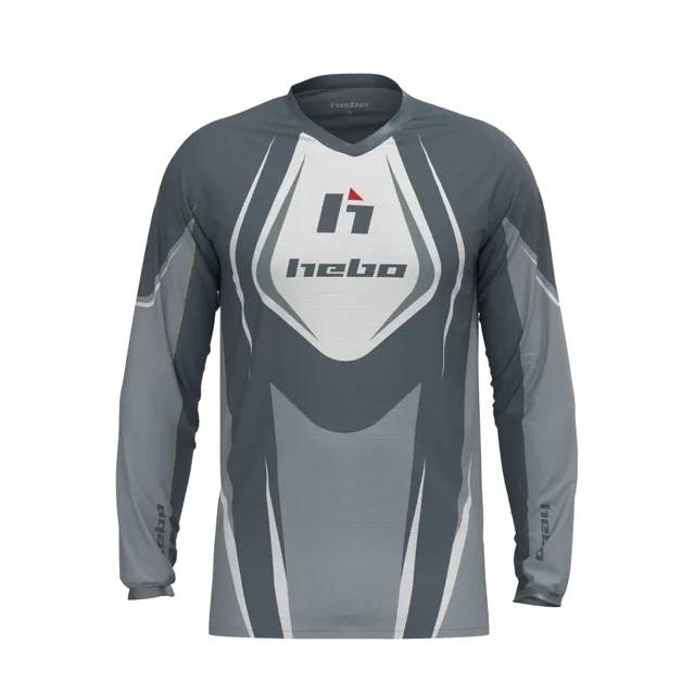 hebo-camiseta-pro-trial-classic-gris-transpirable-dry-clim-tejido-reciclado image 1