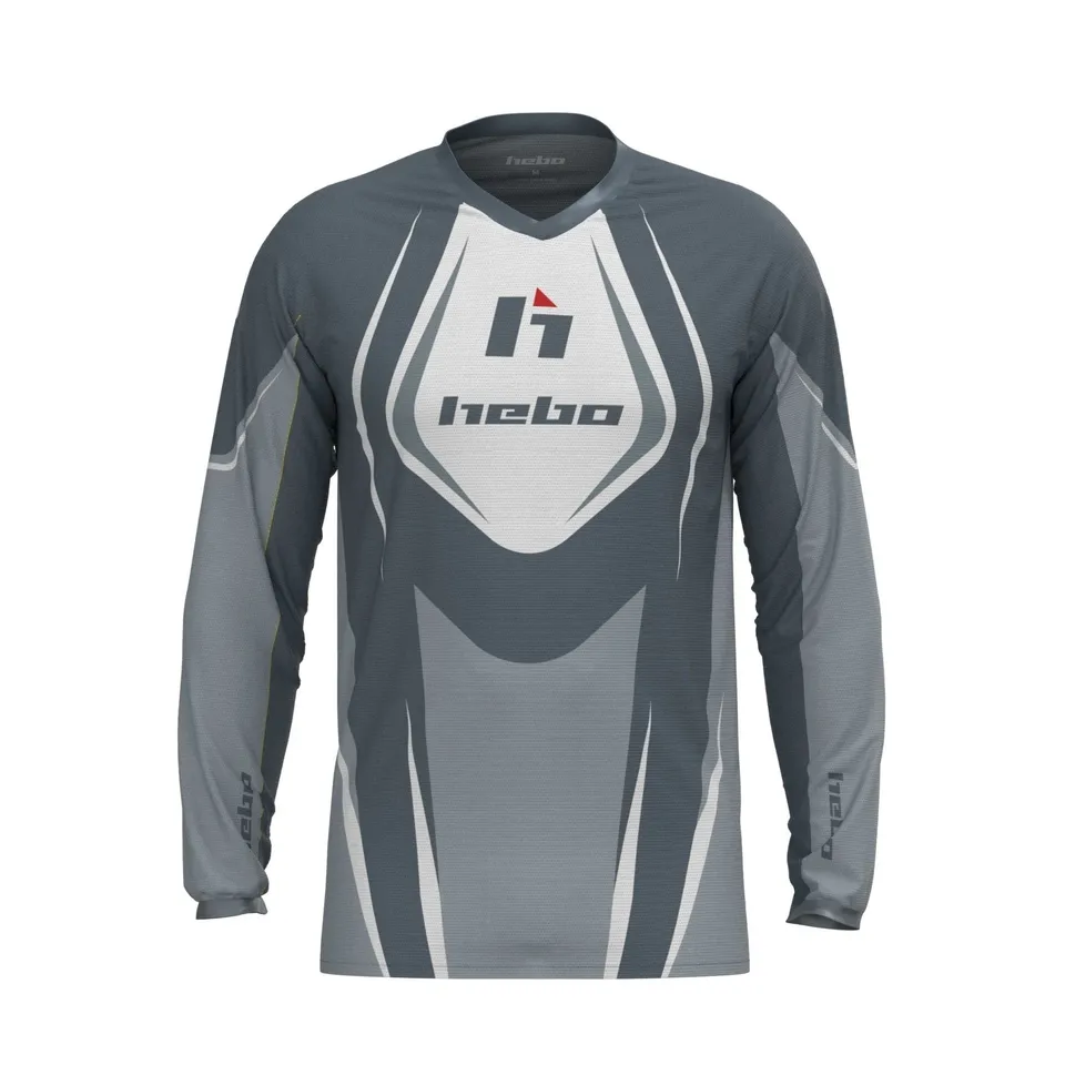hebo-camiseta-pro-trial-classic-gris-transpirable-dry-clim-tejido-reciclado image 1
