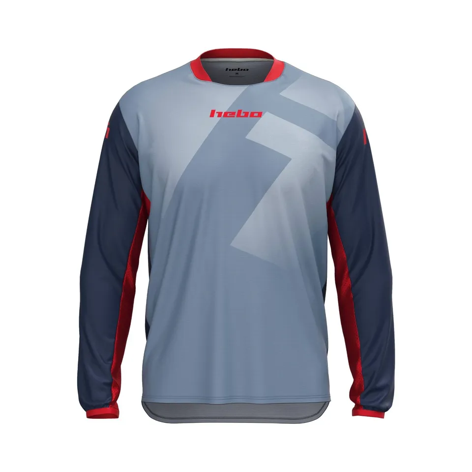 hebo-camiseta-trial-tech-azul-manga-corta-transpirable-upf-50 image 1