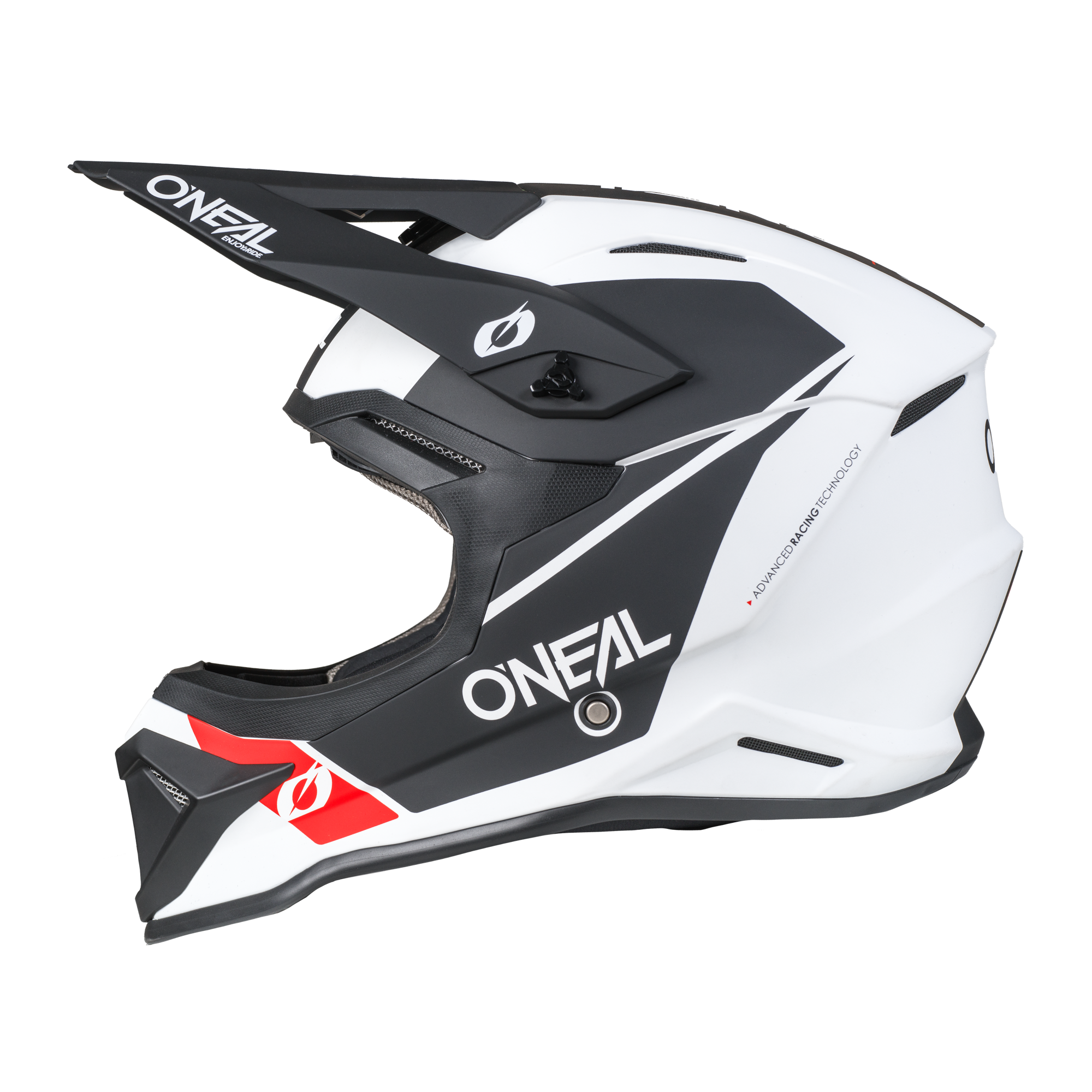 o-neal-4-srs-casco-race-white-black image 3