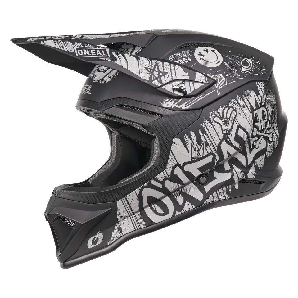 casco-o-neal-4-srs-rancid-gris-negro-casco-de-moto-ligero-con-visera-ajustable-y image 1