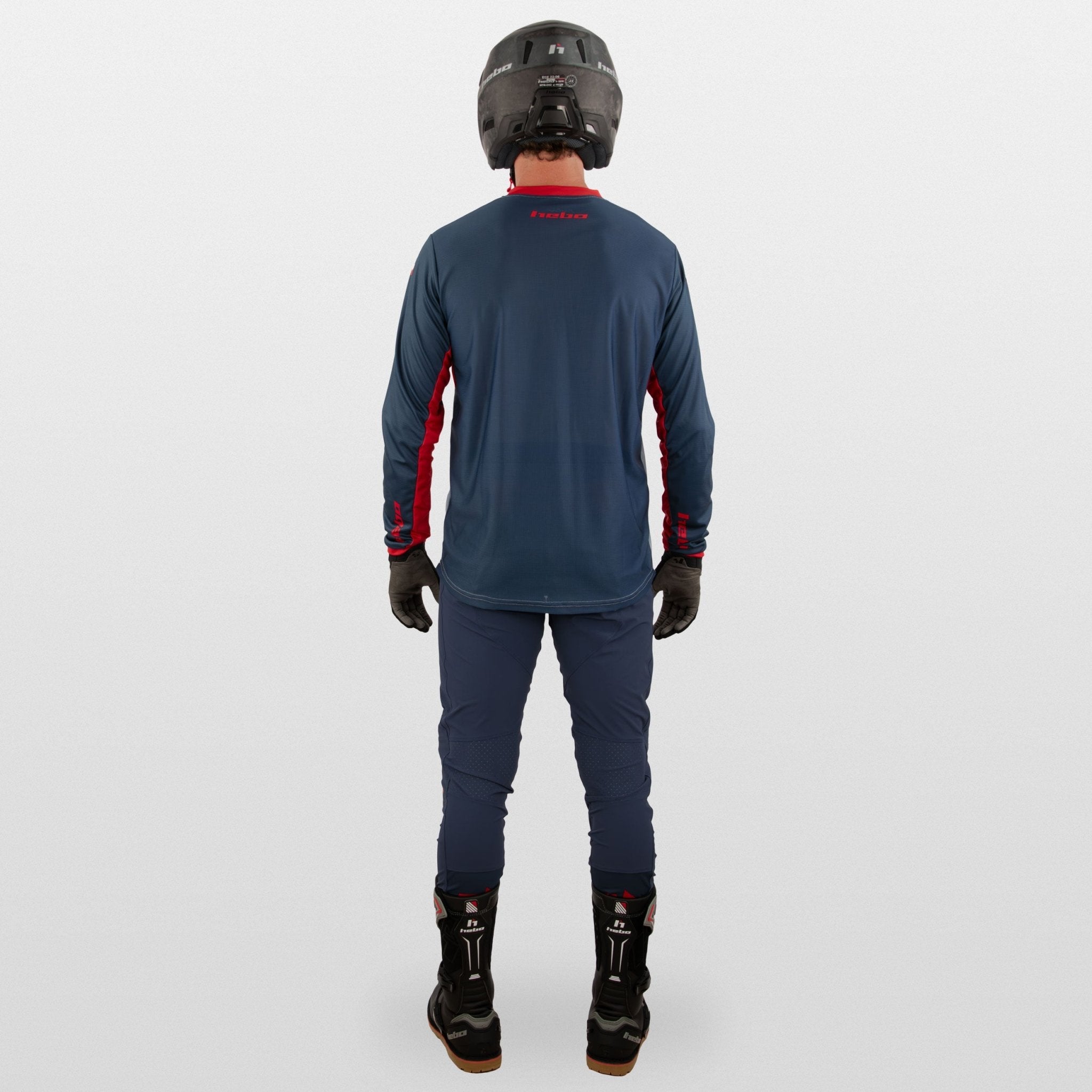 hebo-camiseta-trial-tech-azul-manga-corta-transpirable-upf-50 image 6