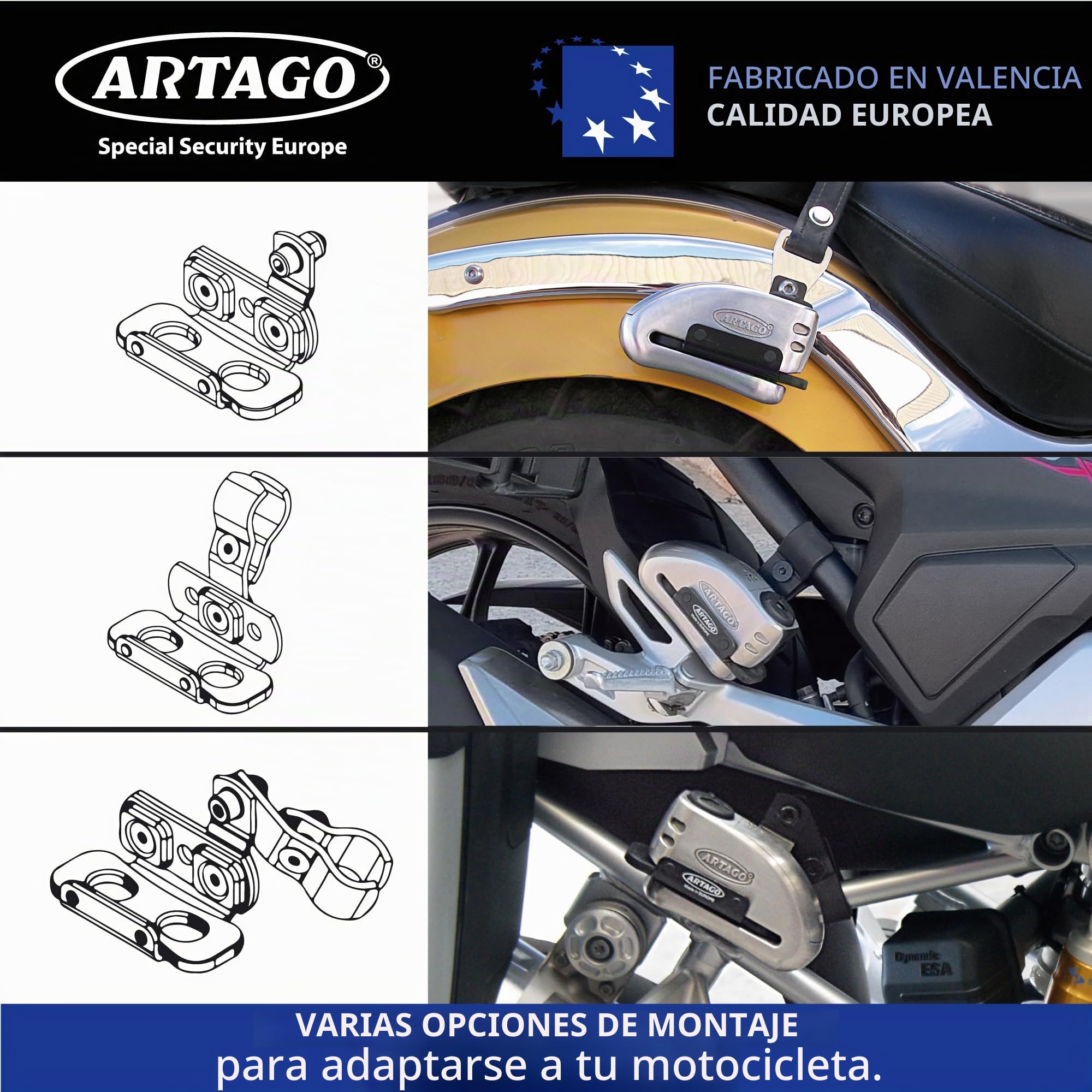 artago-k202-soporte-de-transporte-para-candado-de-disco-artago-32-tubos-18-25-mm image 3