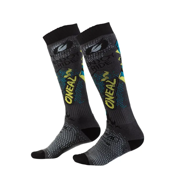 o-neal-pro-mx-villain-gray-sox-calcetines-altos-de-motocross image 1