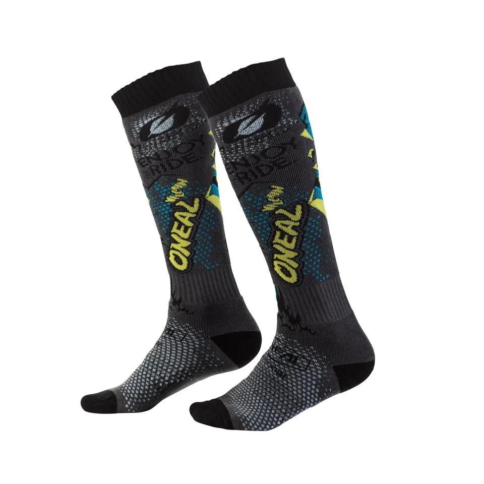 o-neal-pro-mx-villain-gray-sox-calcetines-altos-de-motocross image 1
