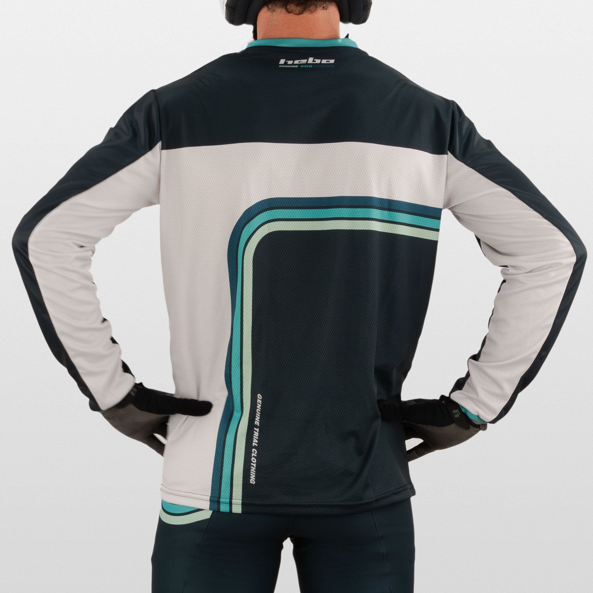hebo-camiseta-pro-trial-retro-verde-con-dry-clim-y-tejido-biel-stico image 6