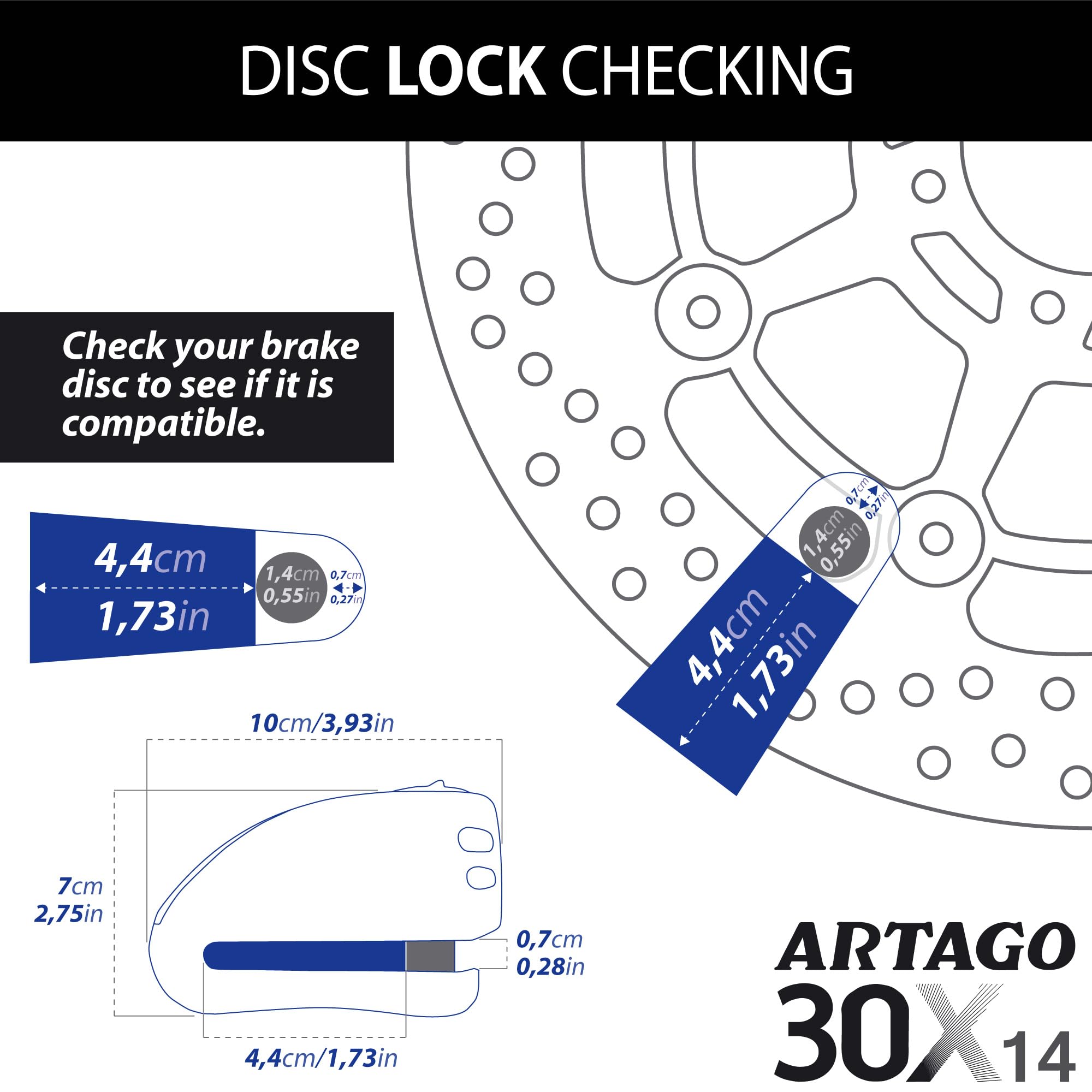 artago-30x2-pack-candado-antirrobo-disco-con-alarma-120db-alta-seguridad-soporte image 8
