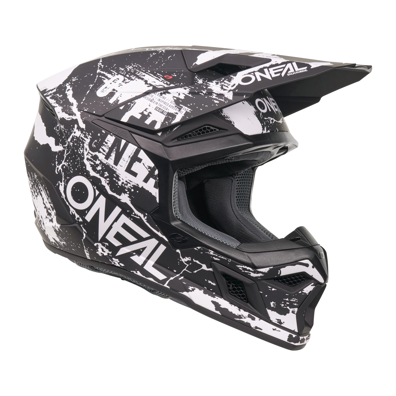 o-neal-3-srs-acid-casco-de-moto-negro-blanco image 2
