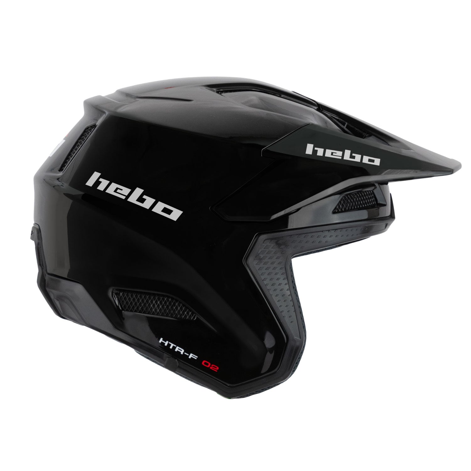 hebo-casco-zone-pro-monocolor-negro-fibra-de-vidrio-1050g-homologado image 1