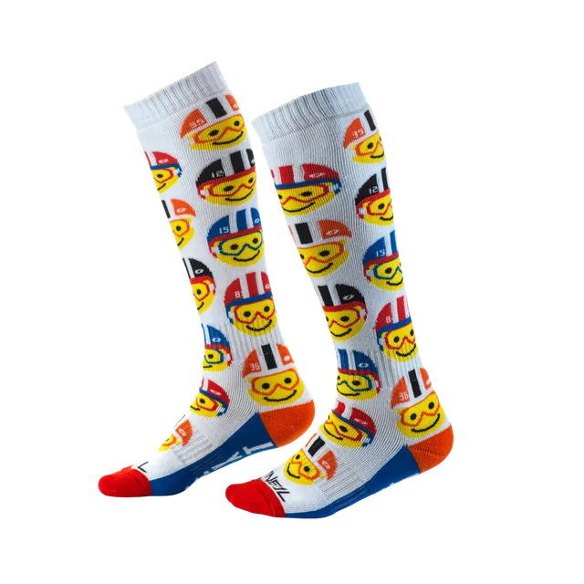 calcetines-o-neal-youth-pro-mx-emoji-racer-talla-nica-altura-rodilla image 1