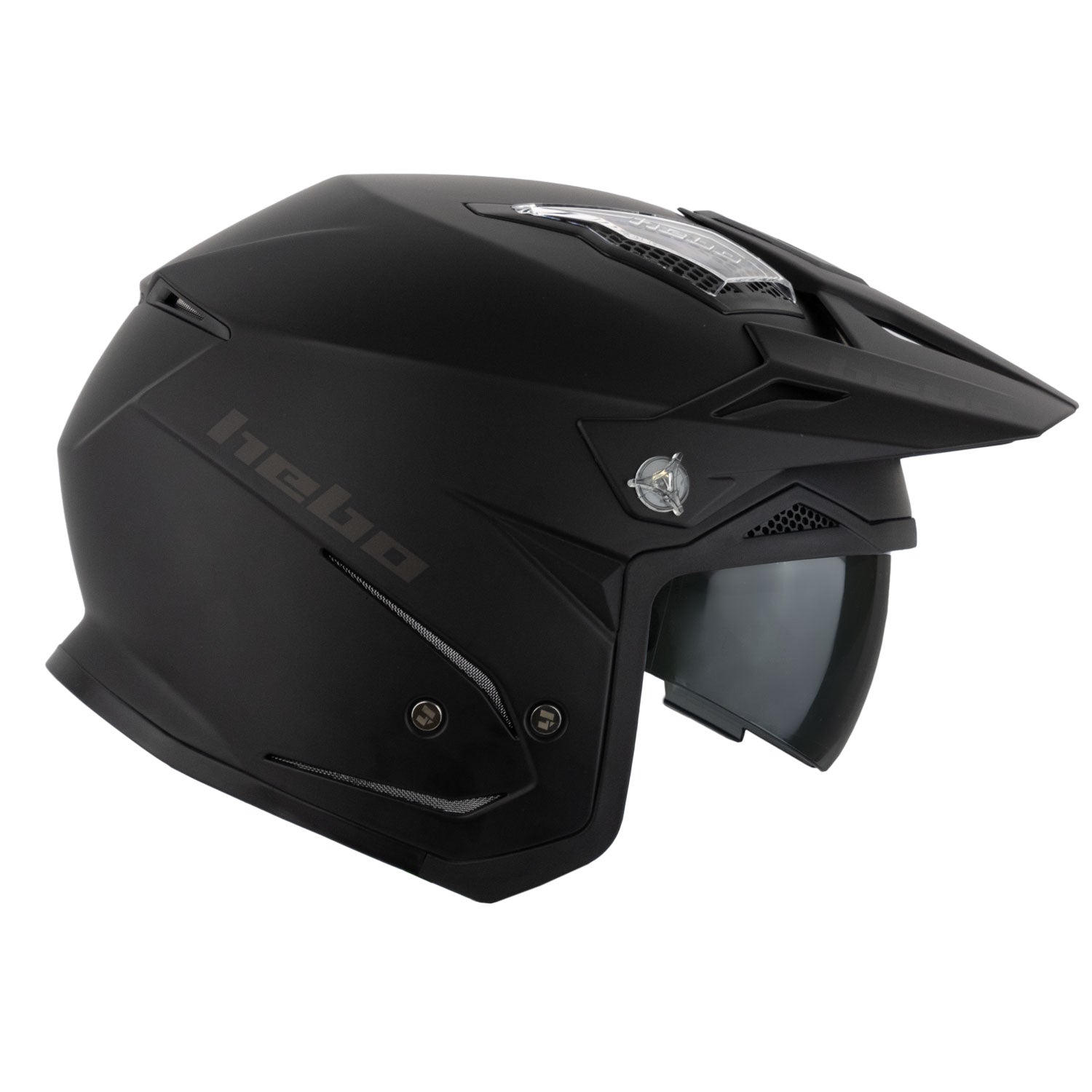 hebo-casco-zone-5-monocolor-negro-mate-casco-integral-con-pantalla-solar-escamot image 5