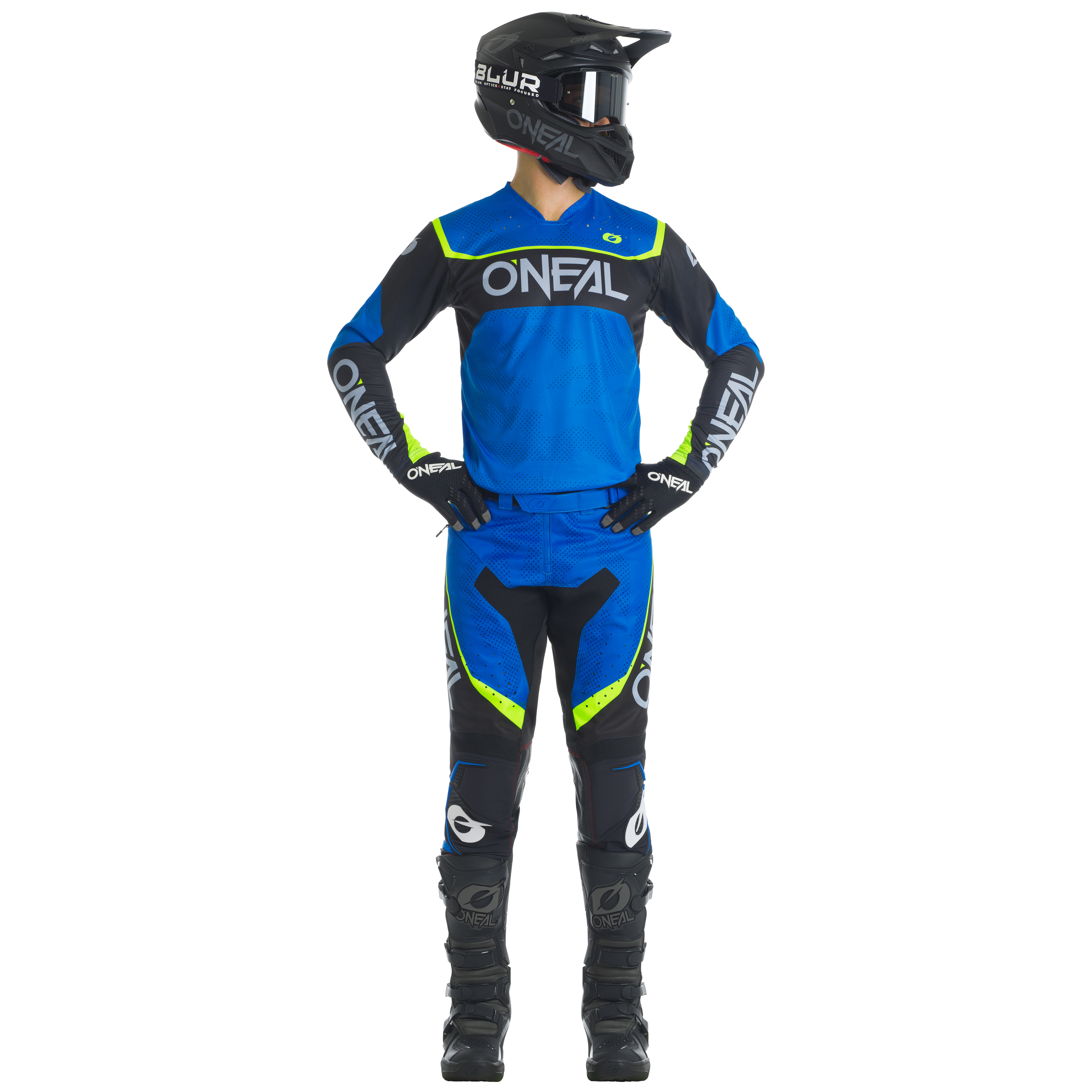 o-neal-hardwear-camo-pantalones-de-motocross-azul-negro image 3