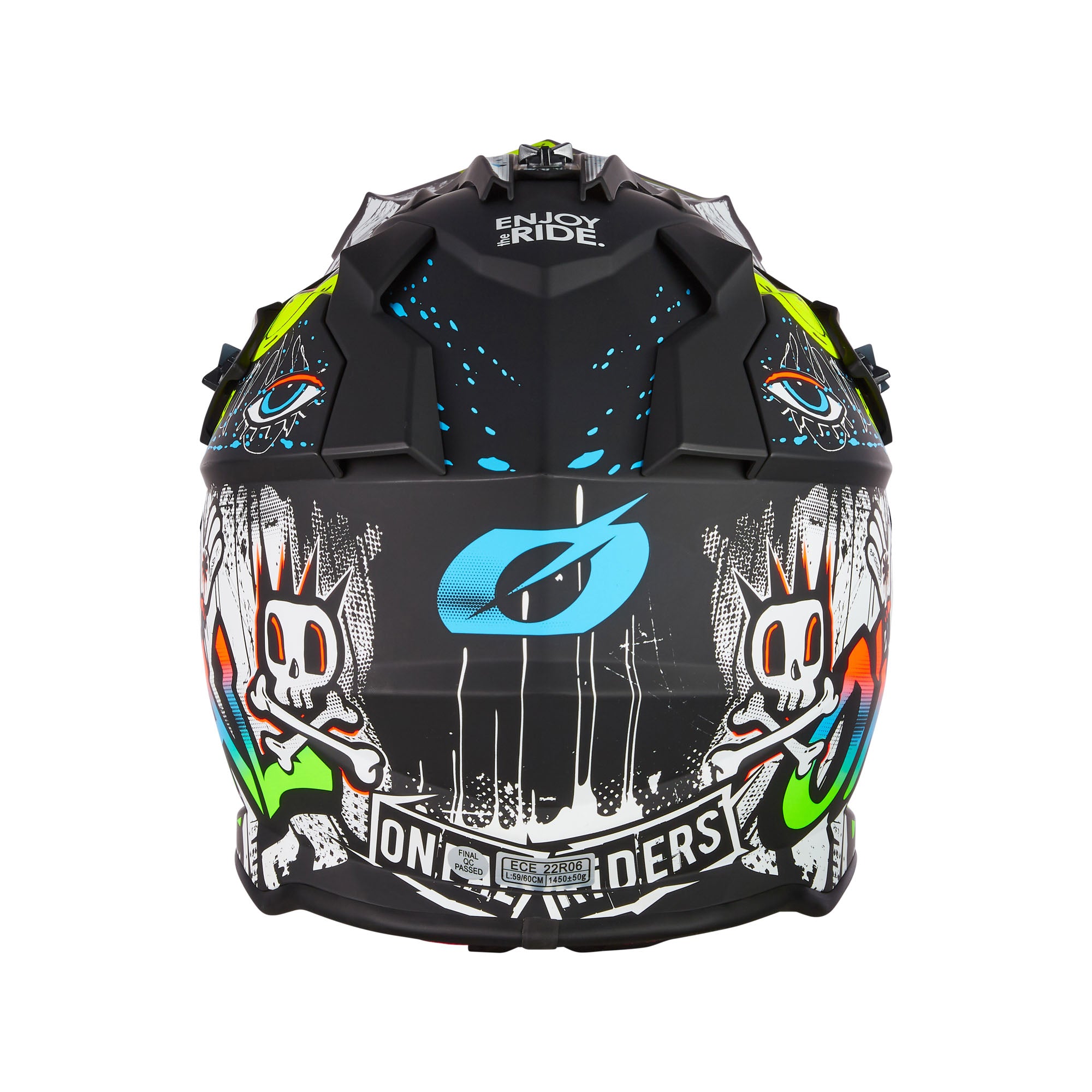 o-neal-2-srs-rancid-casco-moto-negro-blanco image 6