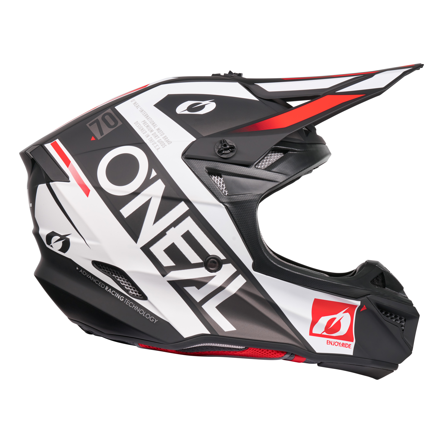 o-neal-5-srs-factor-casco-moto-off-road-negro-blanco image 5