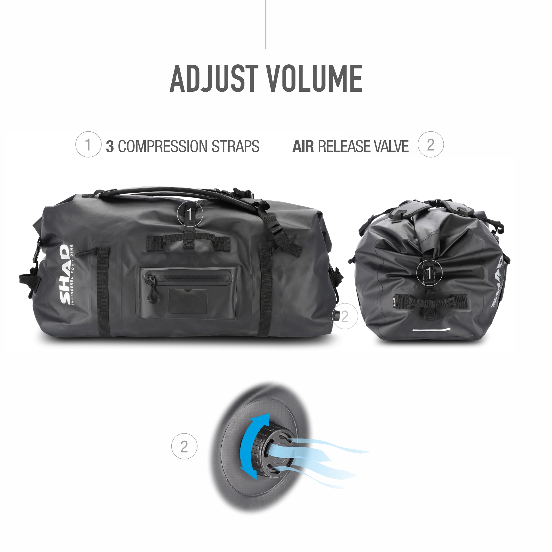 shad-bolsa-trasera-impermeable-sw80-80l-convertible-en-mochila-ipx5 image 3