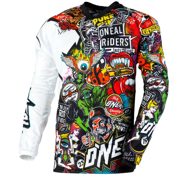 o-neal-mayhem-crank-maillot-de-moto-negro-multicolor image 1
