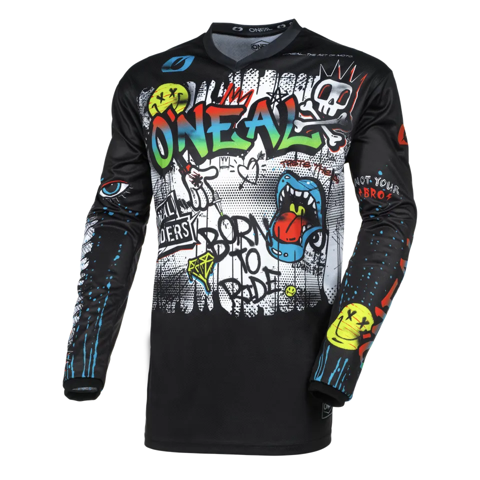 camiseta-o-neal-youth-element-rancid-negro-blanco image 1