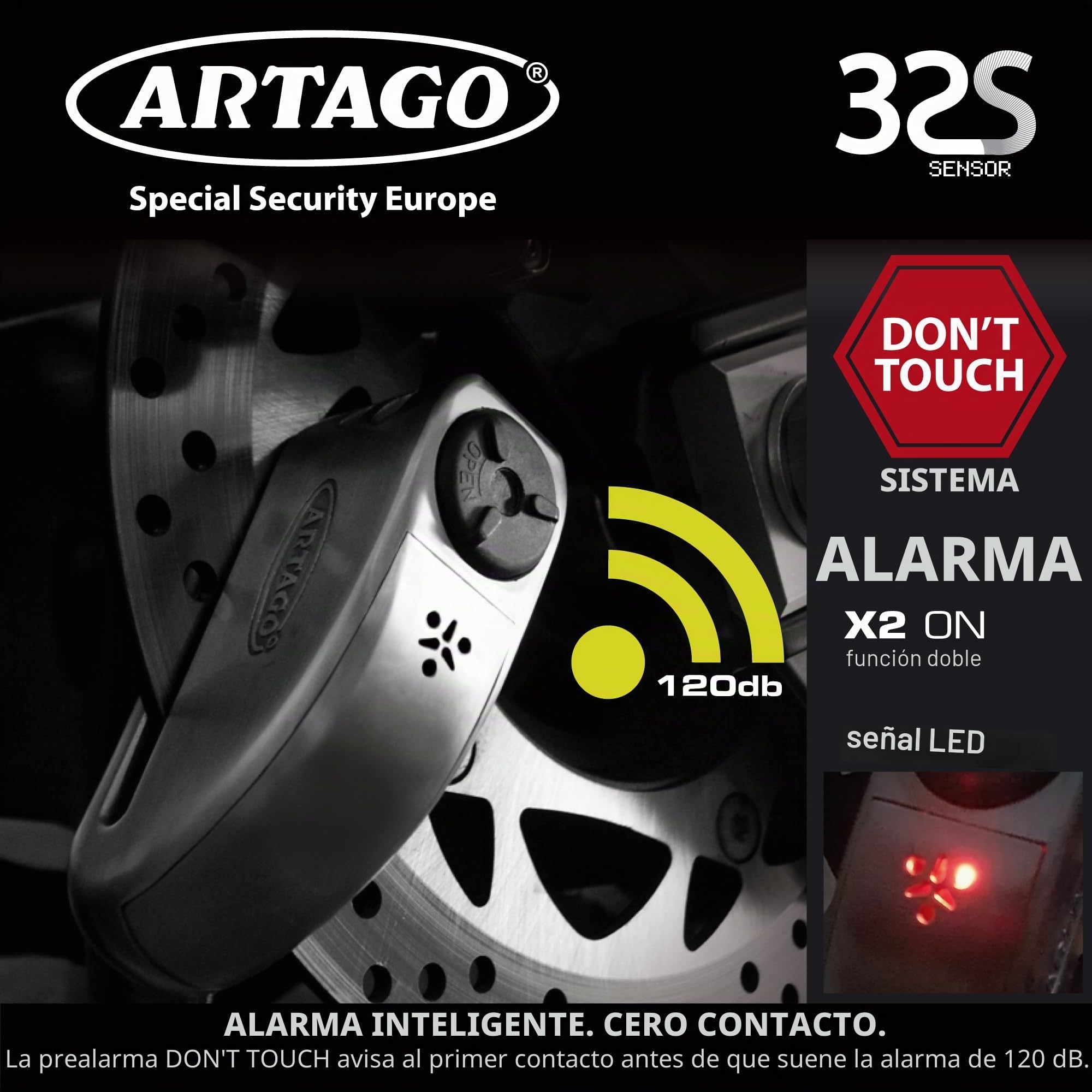 artago-32-candado-moto-alta-gama-antirrobo-disco-con-alarma-don-t-touch-120db-ho image 3