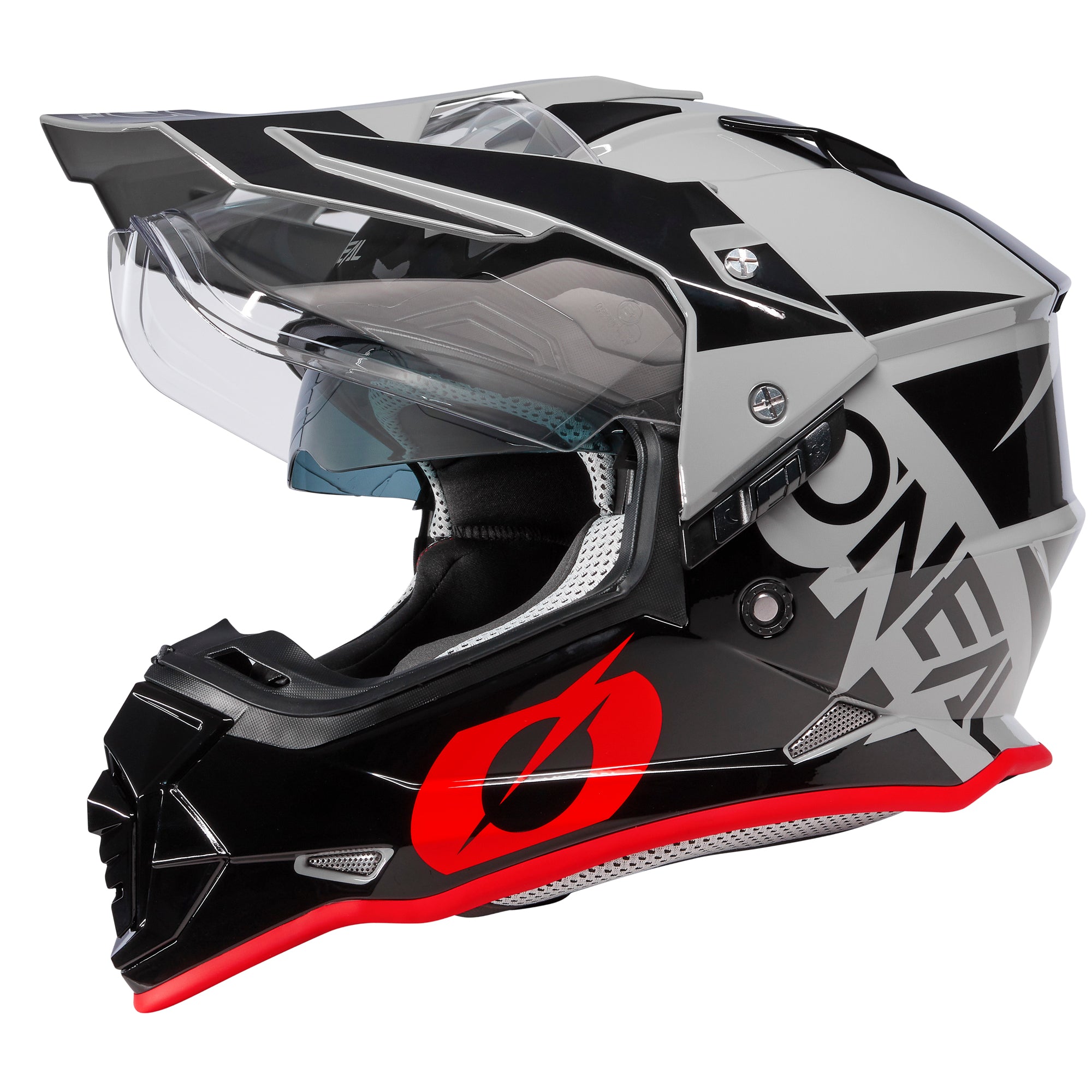casco-o-neal-sierra-r-gris-negro-rojo-abs-1590-g-con-visera-ajustable-y-pantalla image 2
