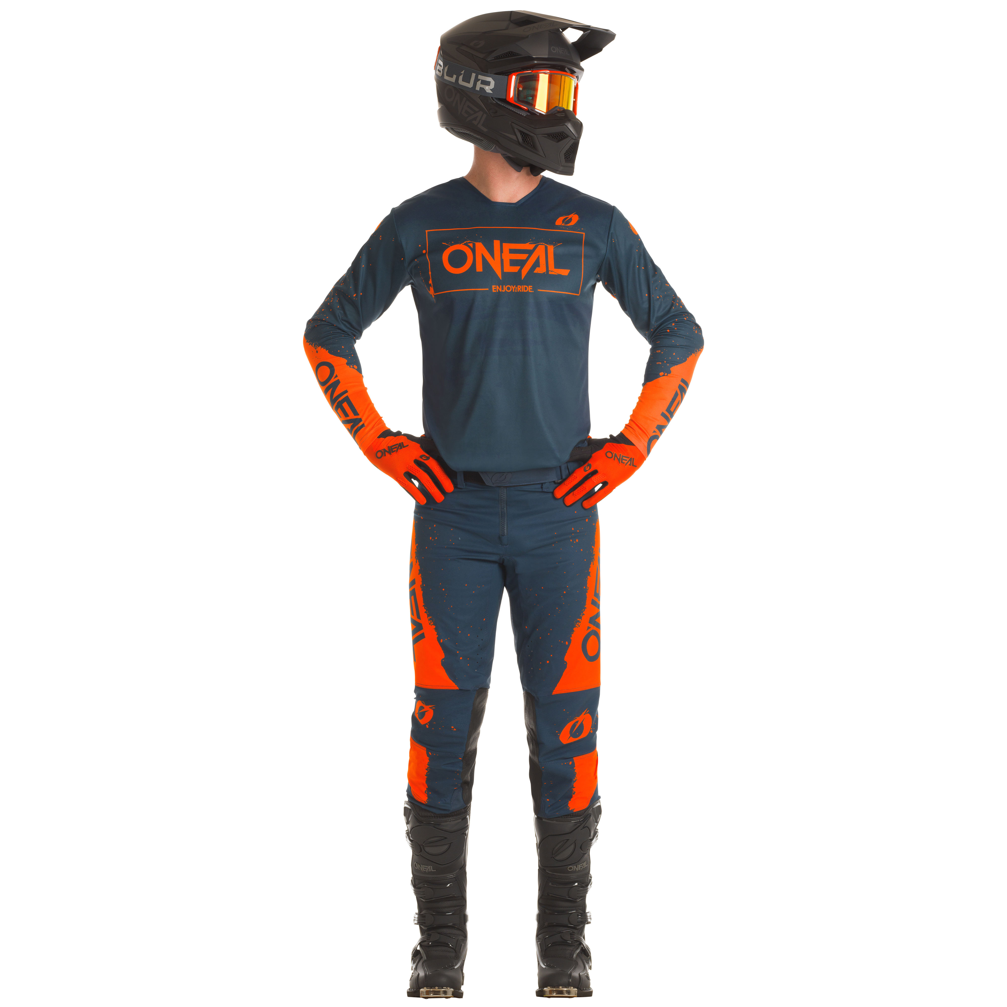 o-neal-youth-mayhem-paint-pant-azul-marino-naranja-pantal-n-de-motocross-infanti image 3