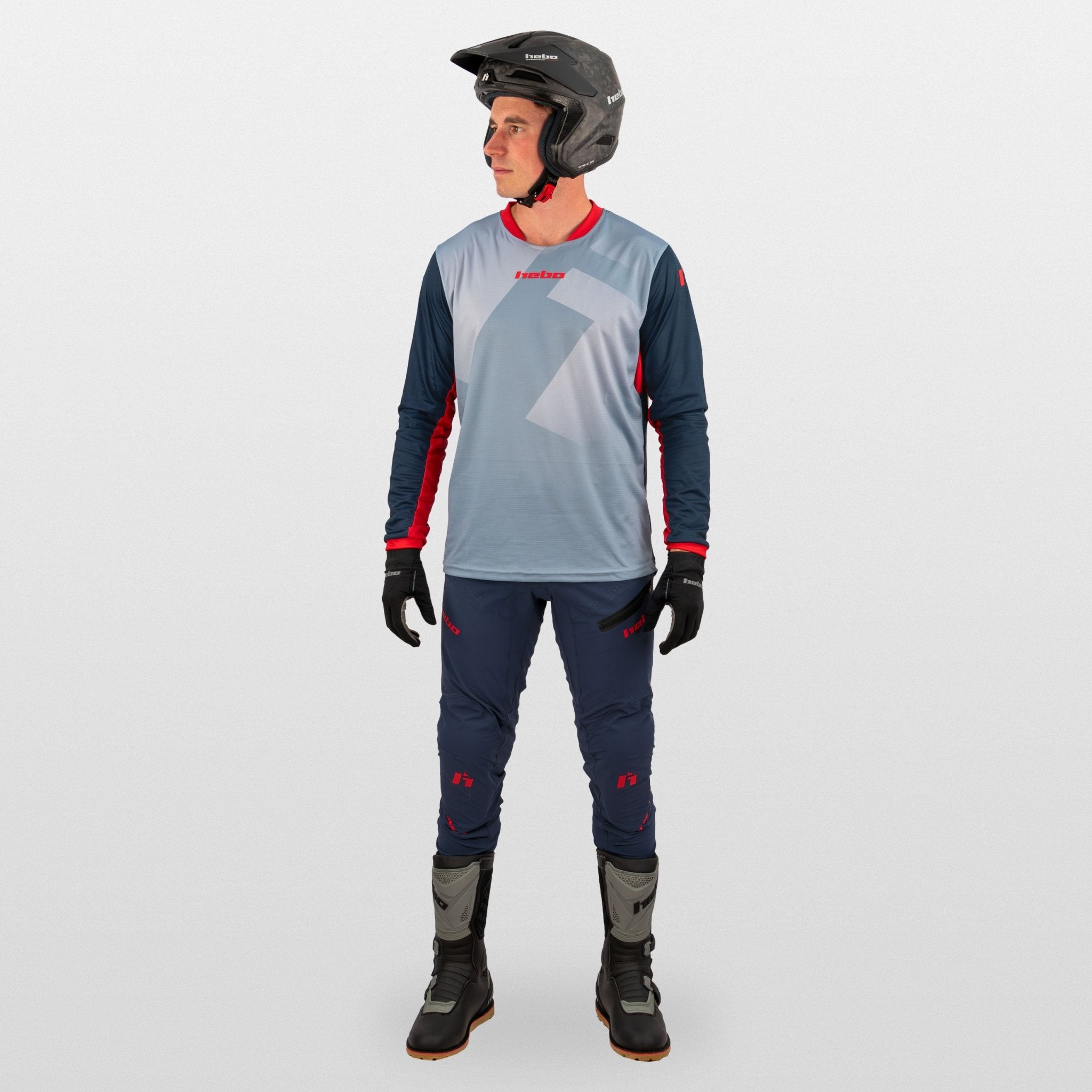 hebo-camiseta-trial-tech-azul-manga-corta-transpirable-upf-50 image 4