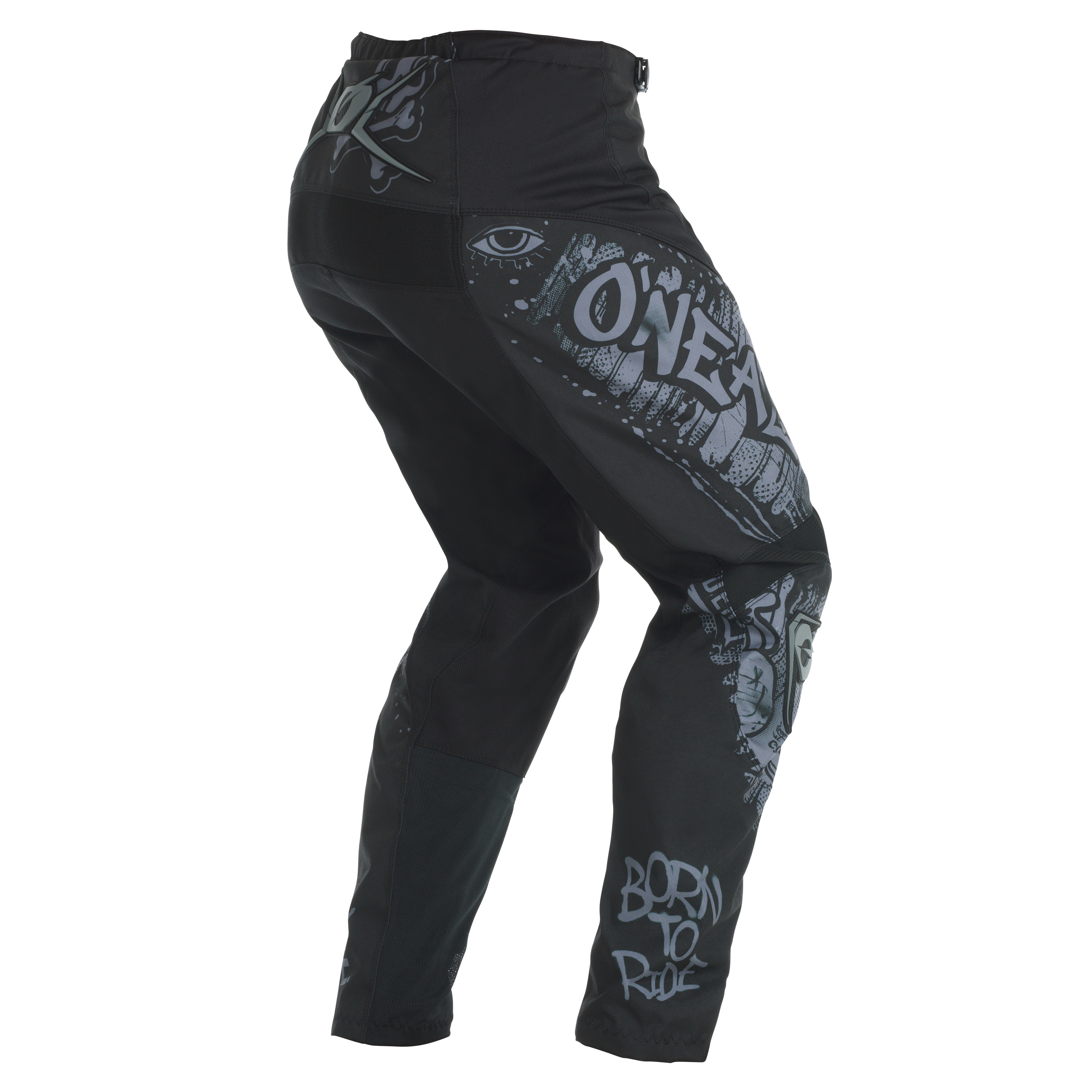 o-neal-element-rancid-pants-negro-gris-pantalones-de-motocross-con-protecci-n-t- image 2