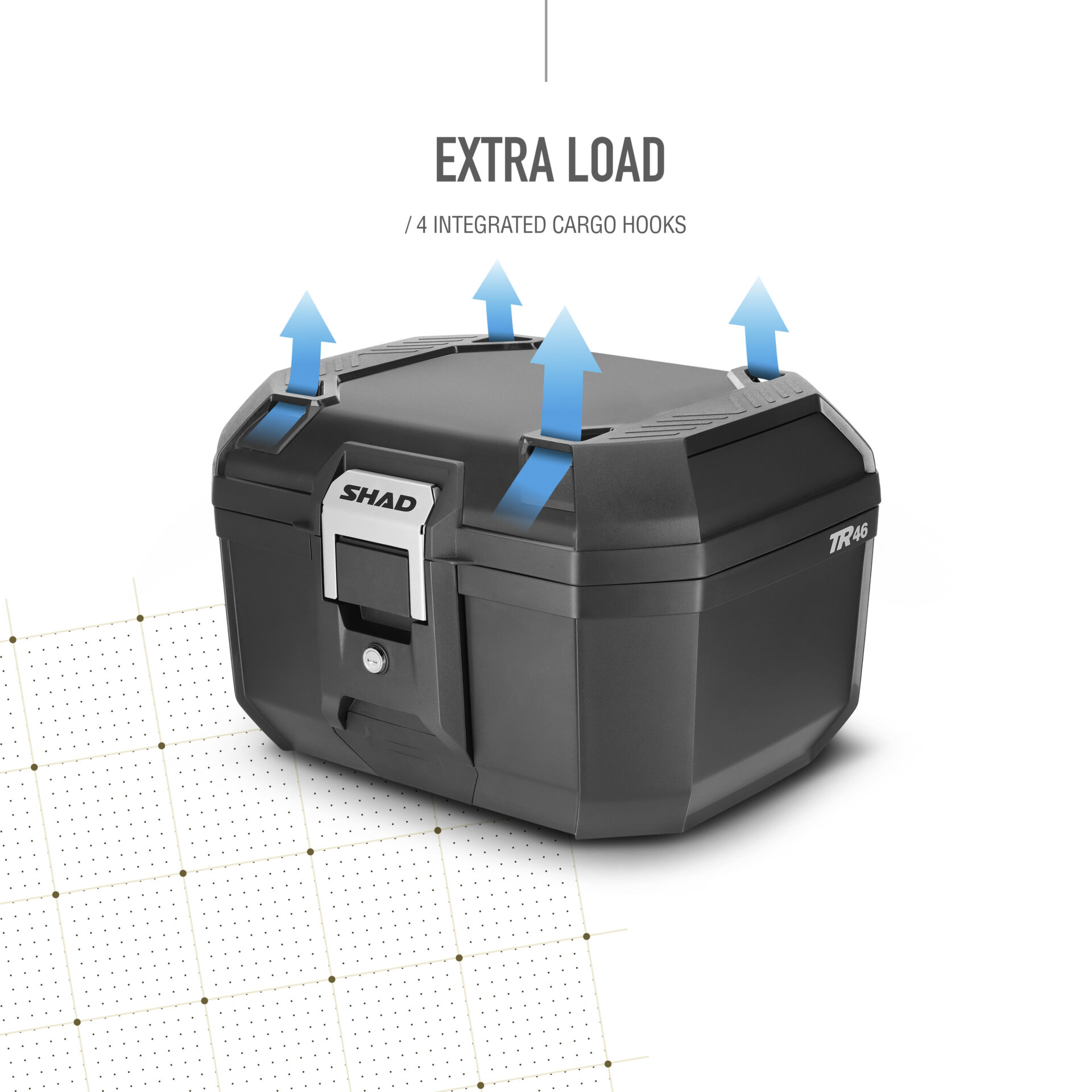 shad-terra-tr46-top-case-de-46-l-para-2-cascos-negro image 4