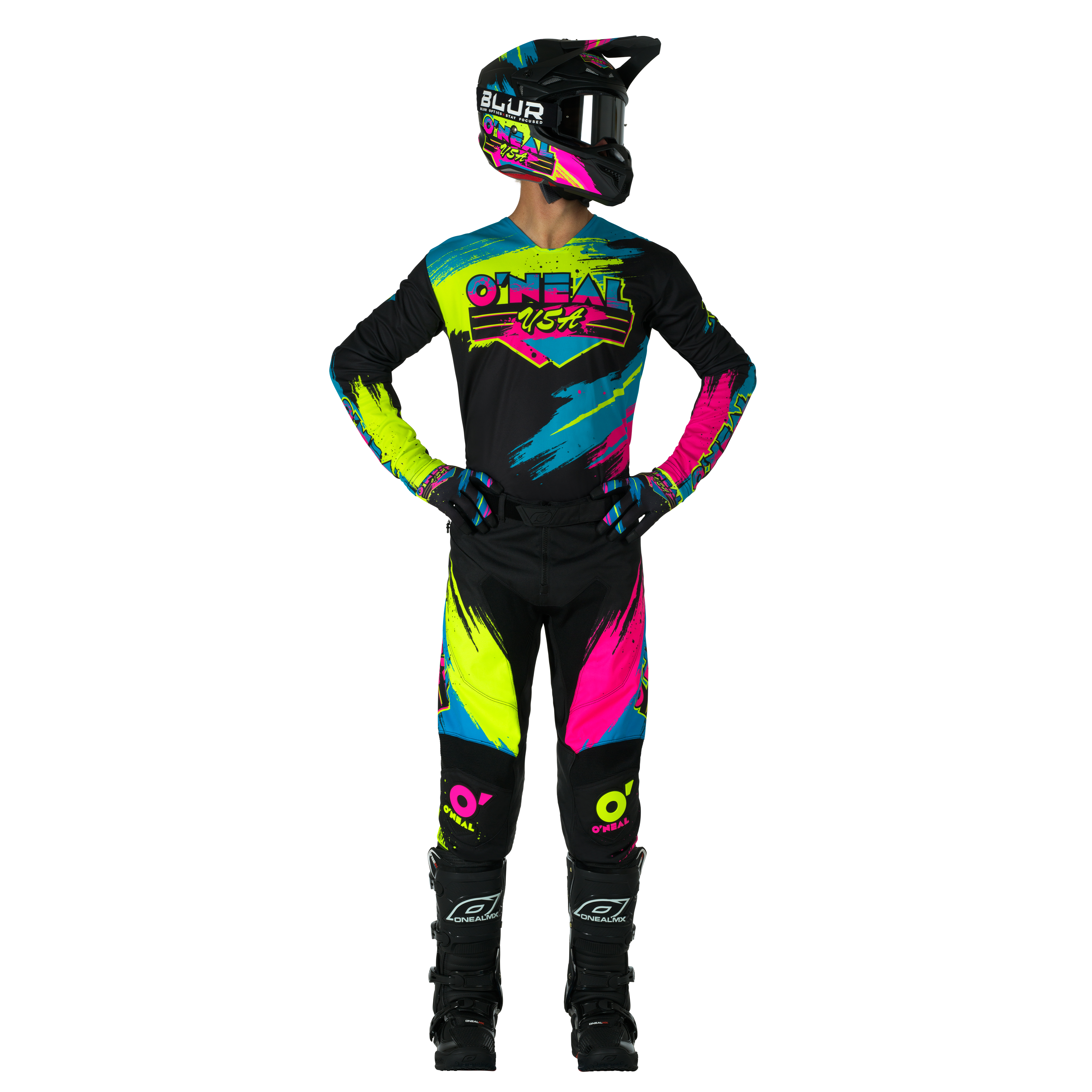o-neal-mayhem-reseda-jersey-negro-ne-n-camiseta-de-moto-trail image 3