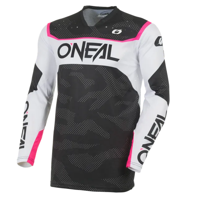 camiseta-o-neal-hardwear-camo-negro-blanco image 1