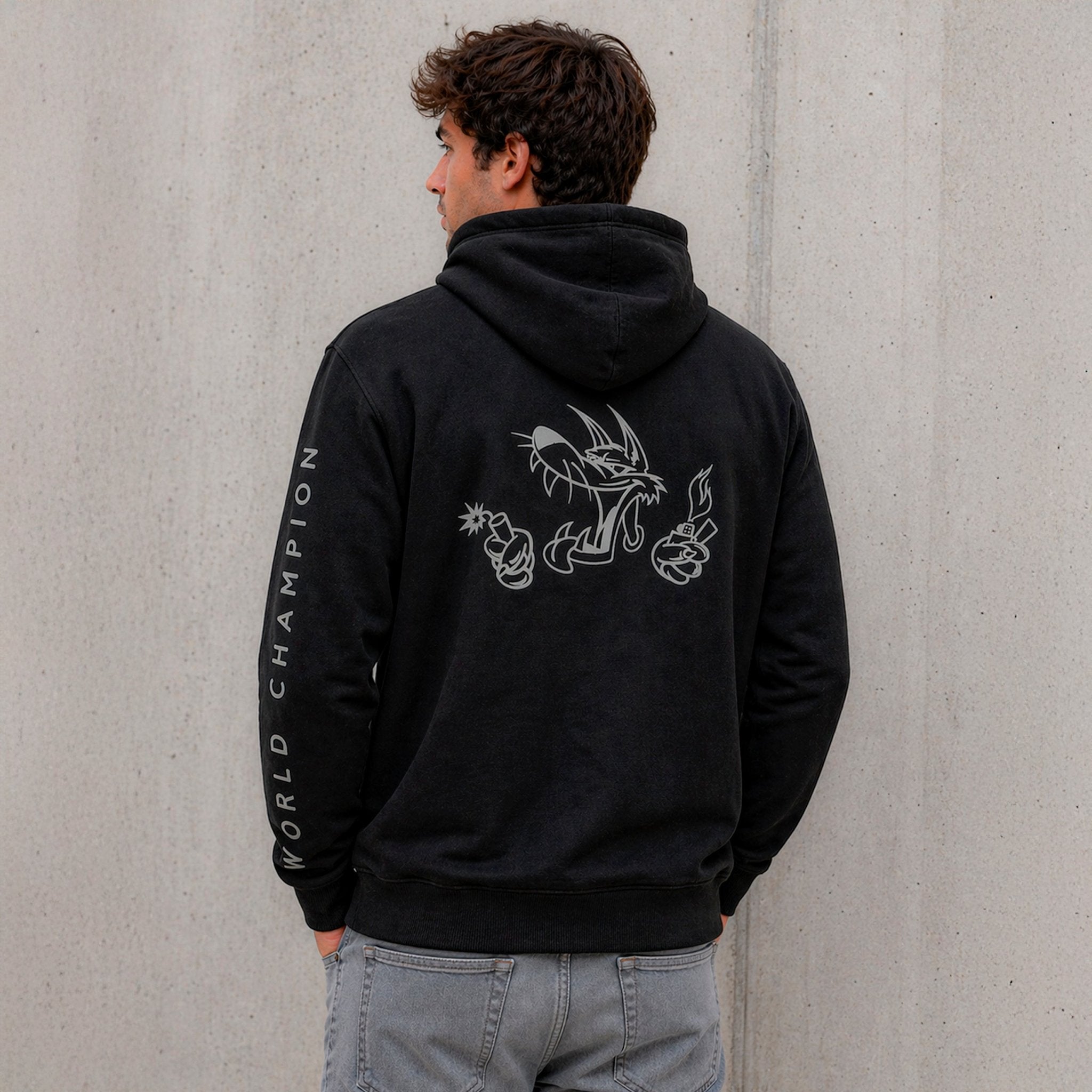 hebo-sudadera-toni-bou-negra-oficial-100-algod-n-con-capucha image 4