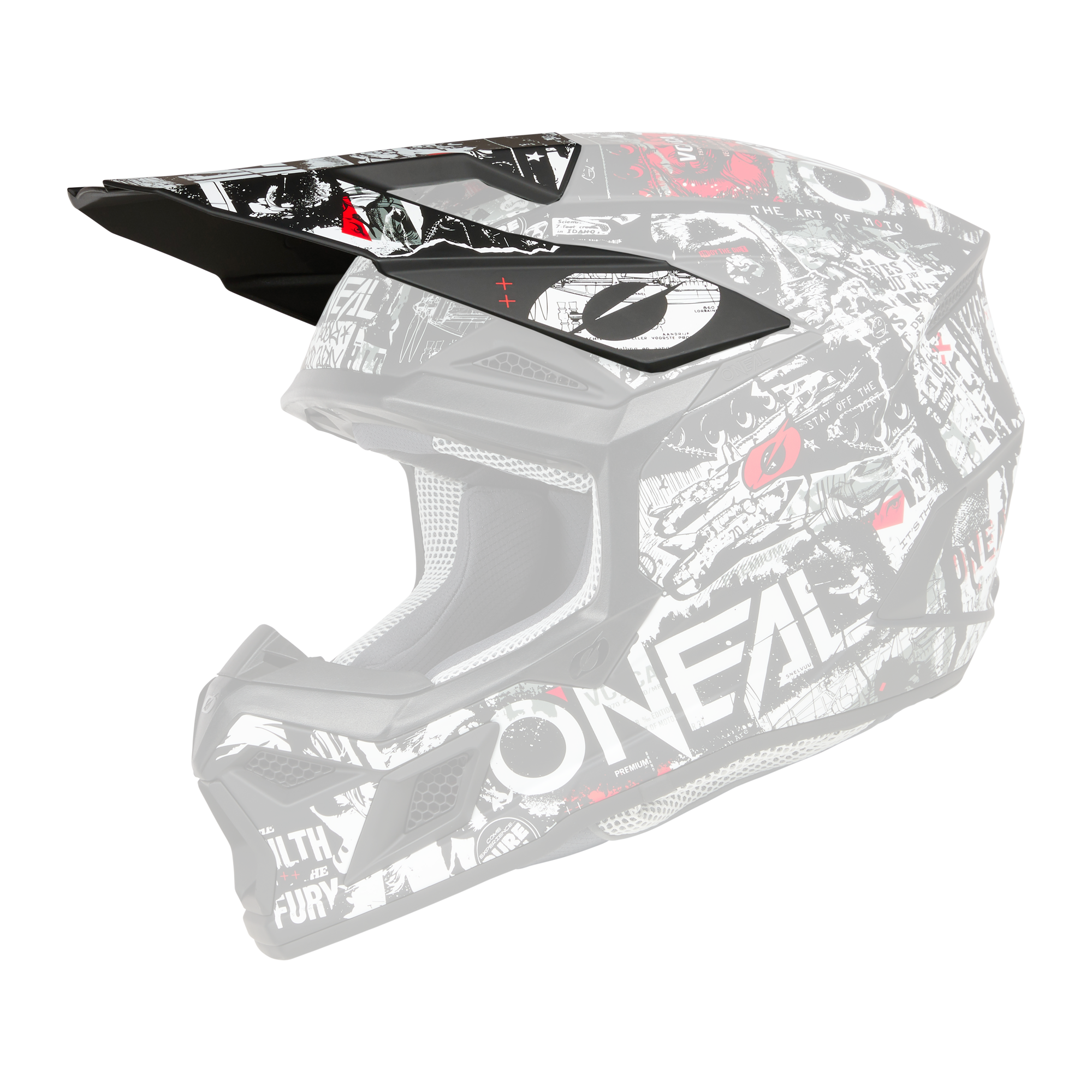 o-neal-visera-de-repuesto-para-casco-3-srs-attack-blanco-negro image 1