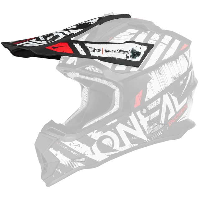 o-neal-visera-de-repuesto-para-casco-2-srs-glitch-blanco-negro image 1